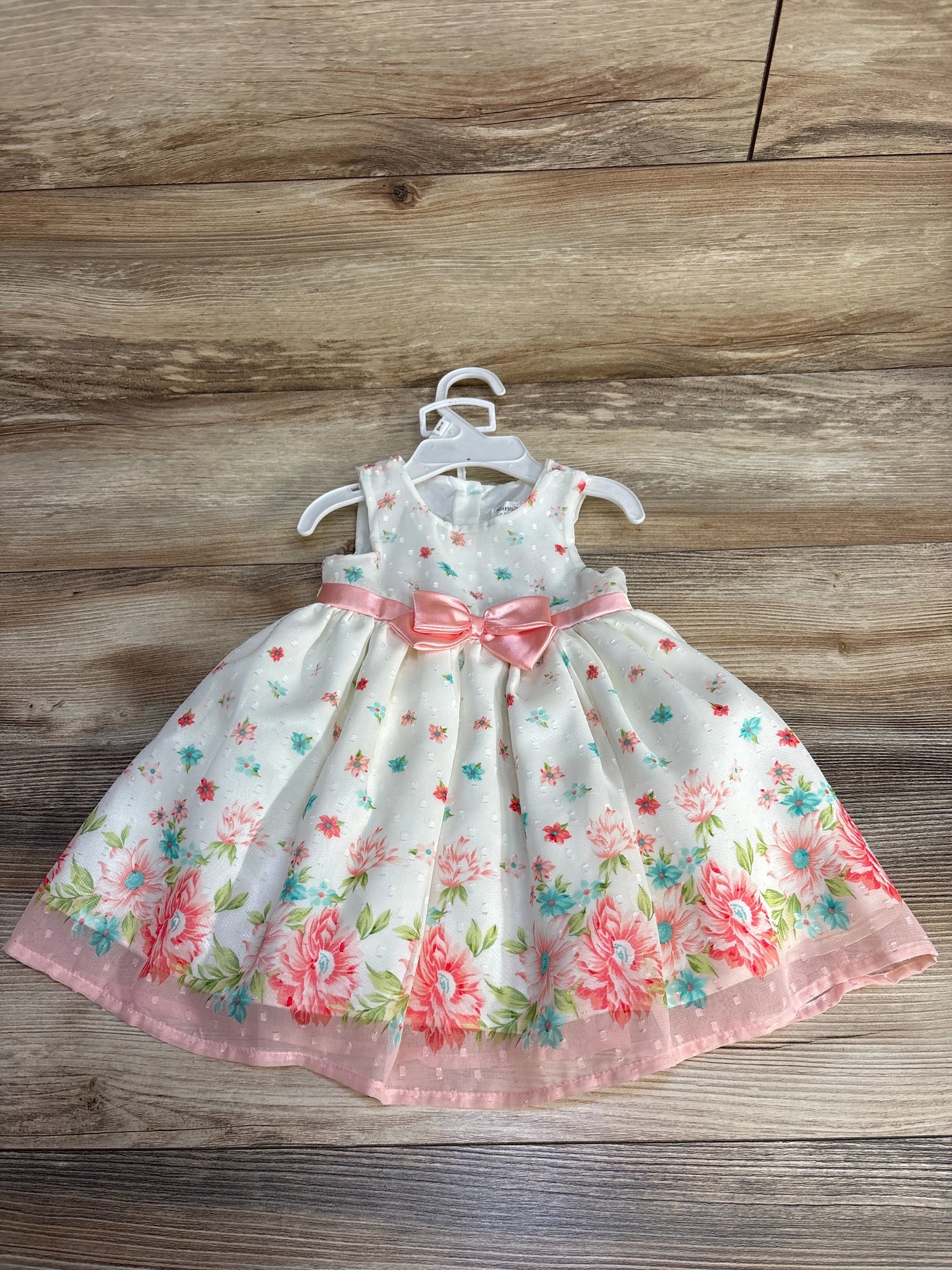 NWoT Nannette Baby Floral Dress & Bloomers White sz 6-9m - Me n Mommy To Be