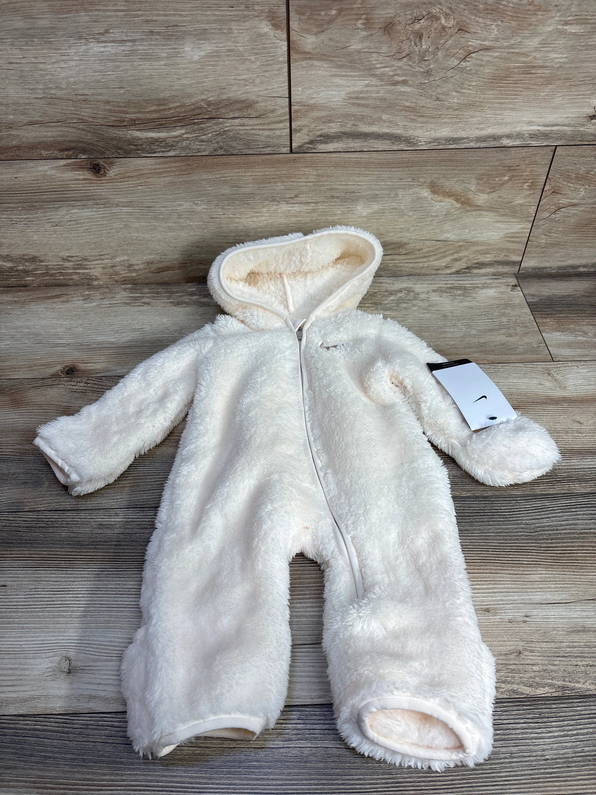 NEW Nike Hooded Cozy Convertible Bunting in Pale Ivory sz 3m