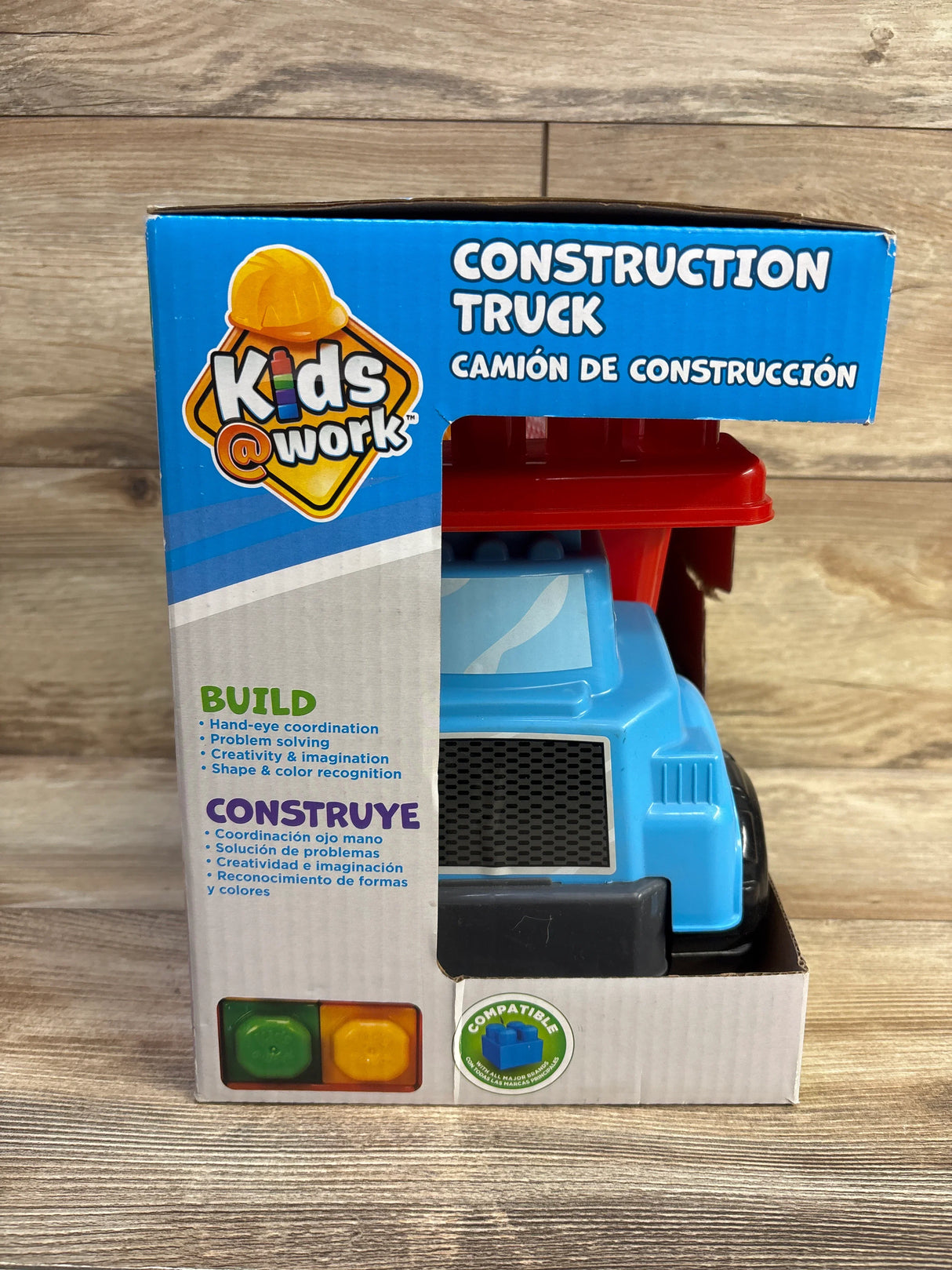 NEW Kids Work Building Blocks Dump Truck Construction Set 10pc