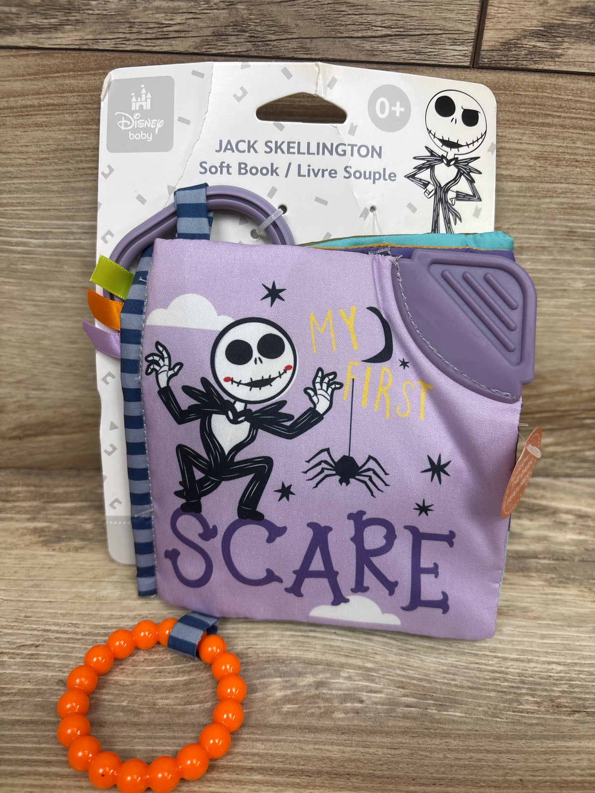 NEW Disney Nightmare Before Christmas My First Scare Soft Crinkle Teether Book