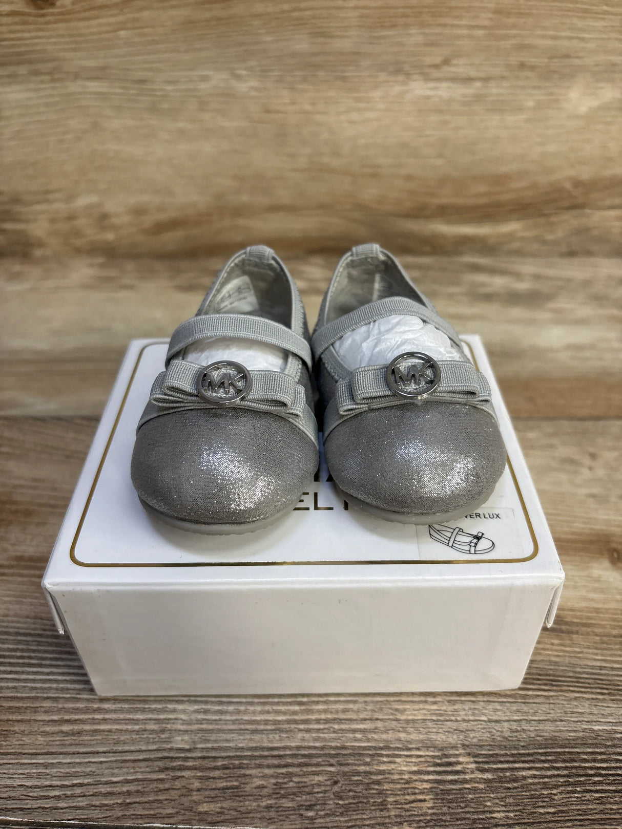 Michael Kors Baby Rover Lux Silver sz 2c - Me n Mommy To Be