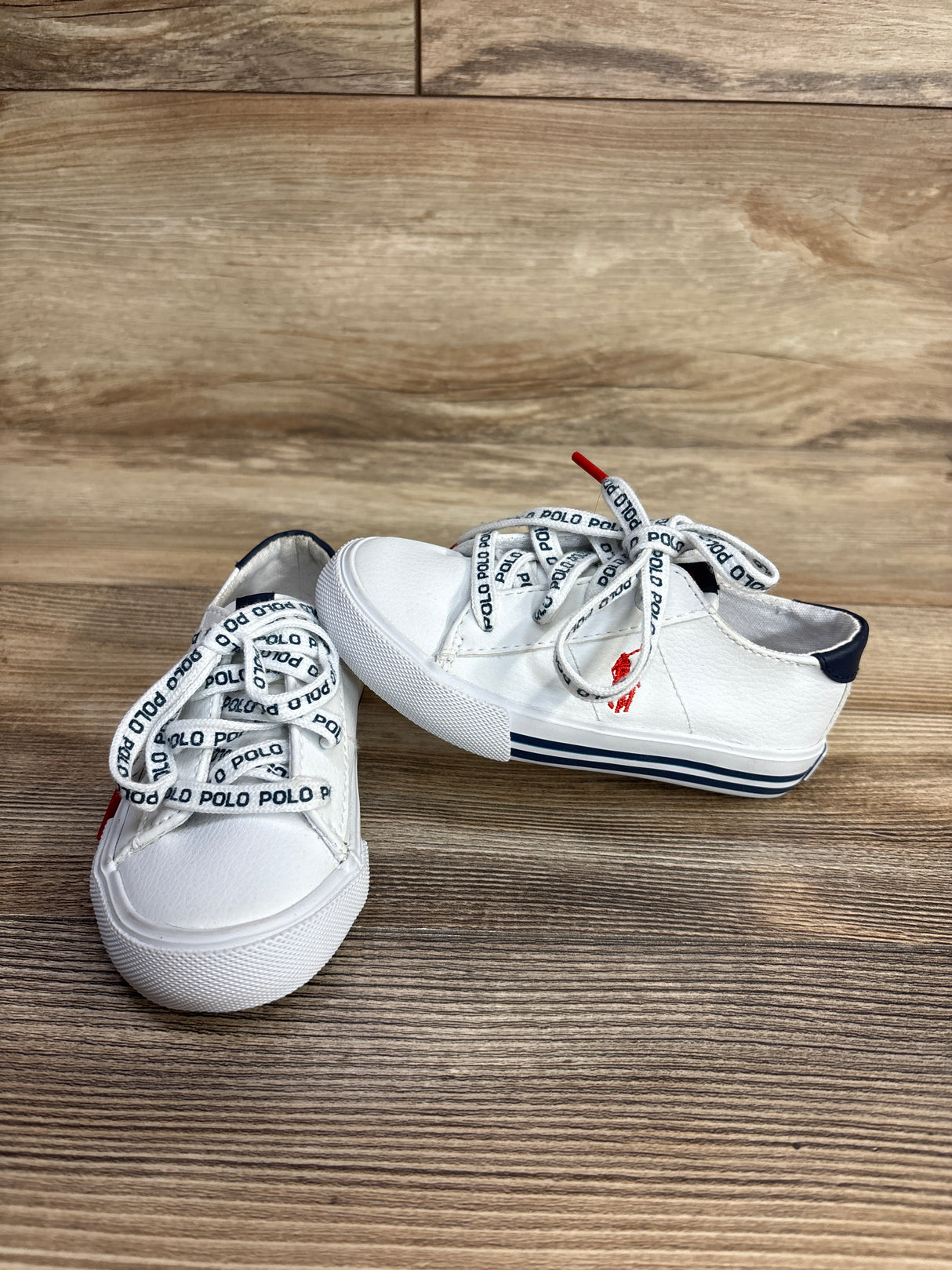 Polo Ralph Lauren Lace Up Tennis Shoes White sz 8c