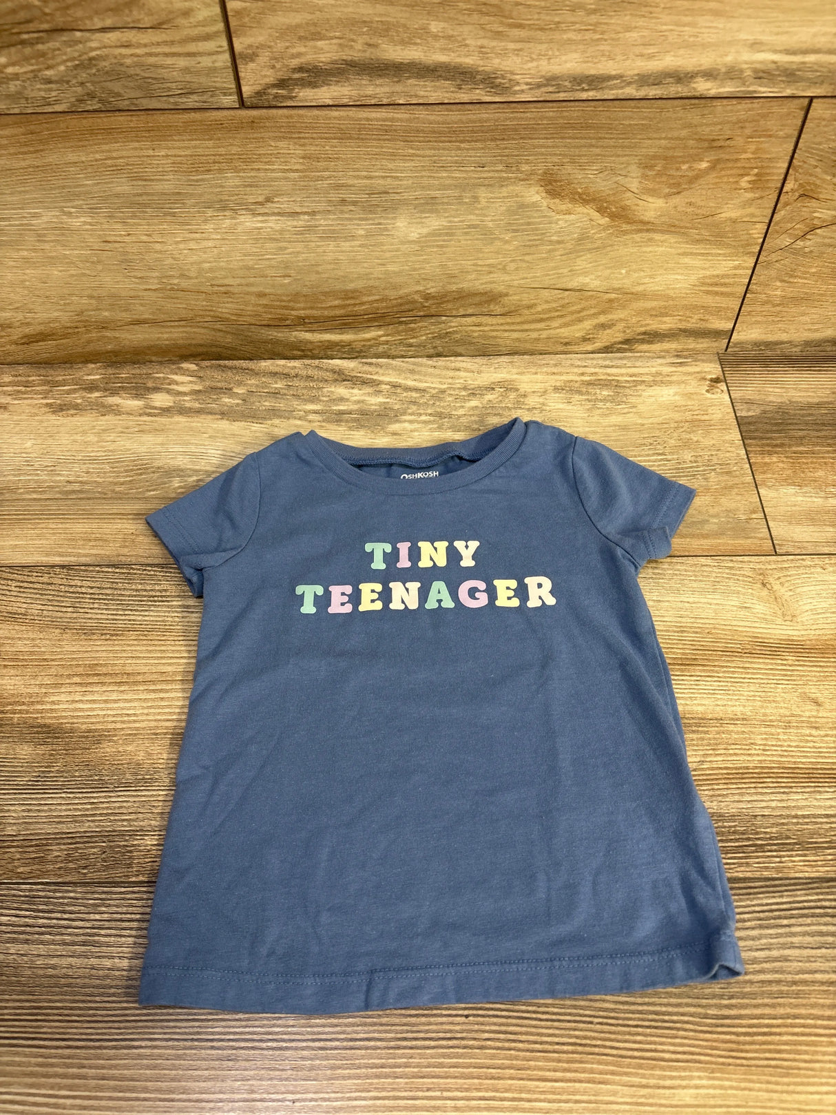 OshKosh Tiny Teenager Shirt Blue sz 2T