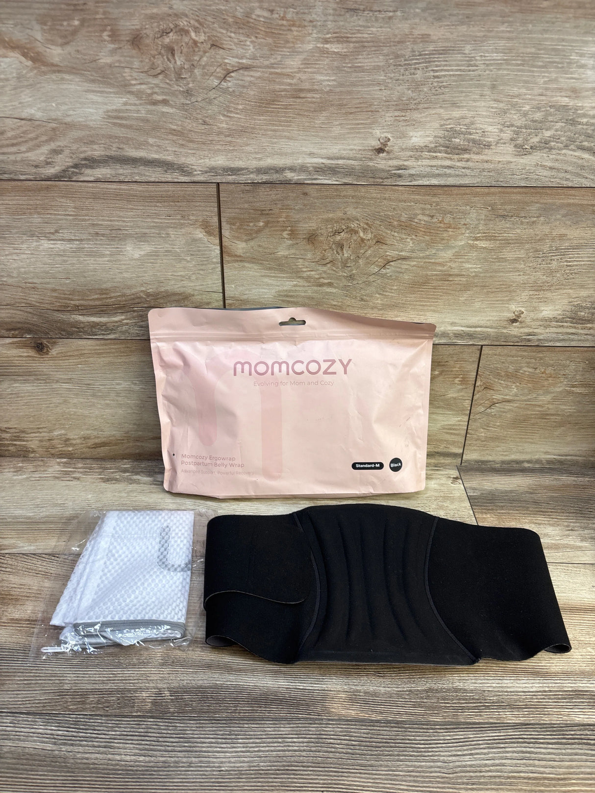 Momcozy Ergowrap Postpartum Belly Wrap - Black sz Medium