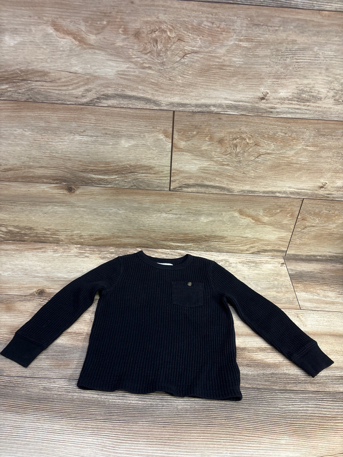 Old Navy Thermal Pocket Shirt Black sz 3T