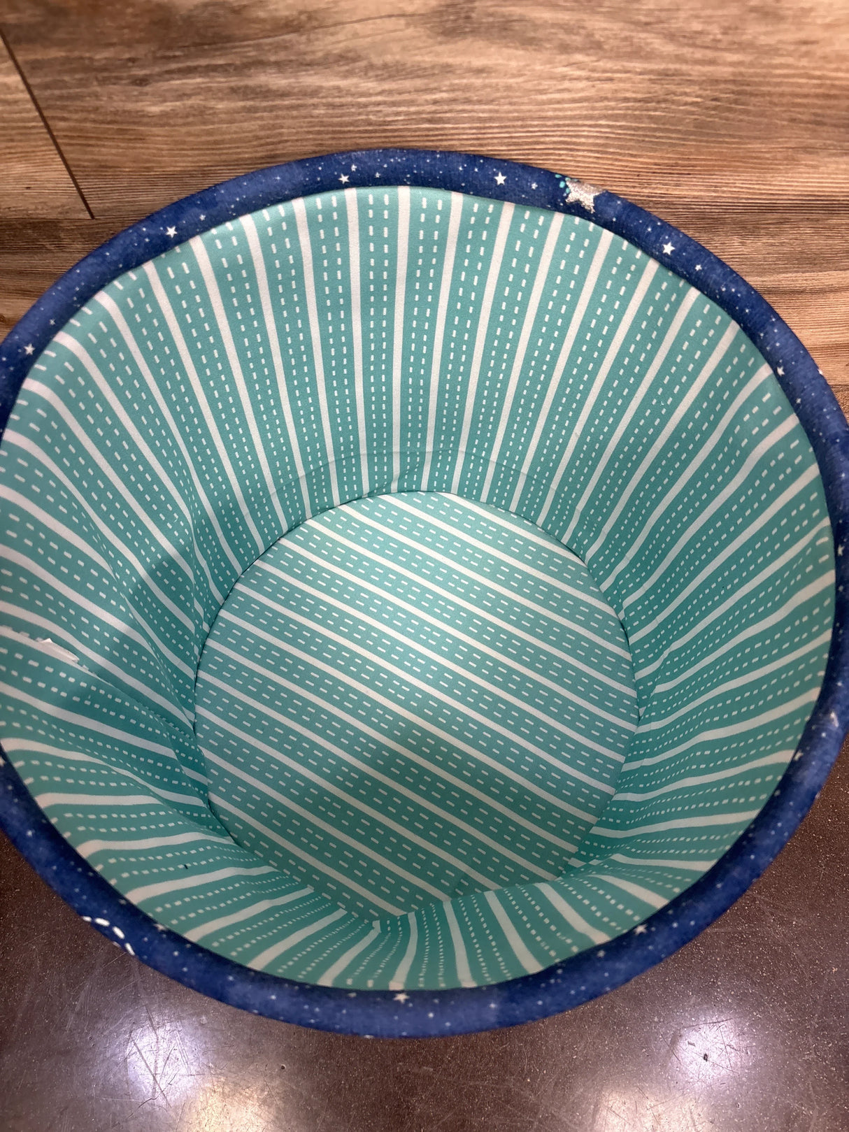 NEW Space Theme Canvas Laundry Basket Navy