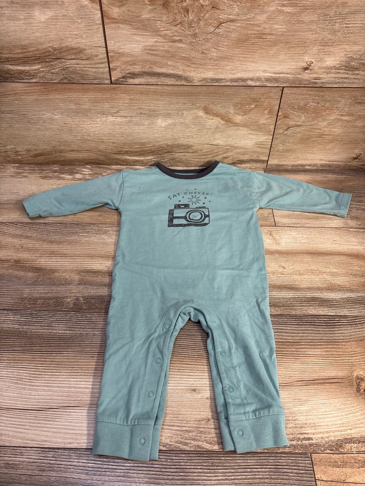 Cat & Jack Say Cheese! Coverall Blue sz 6-9m