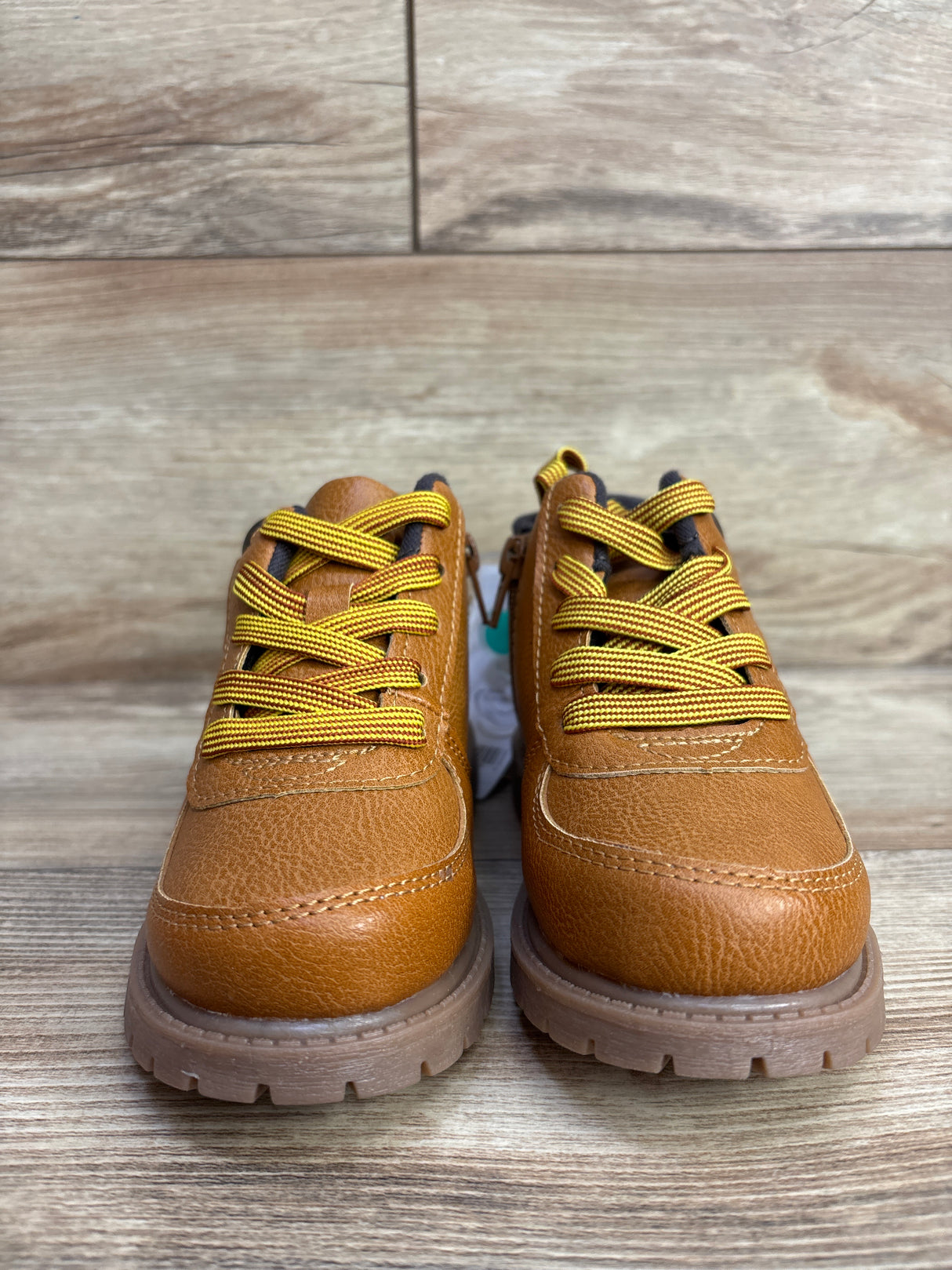 NEW Carter's Boston Faux Leather High-Top Boots Brown sz 10c