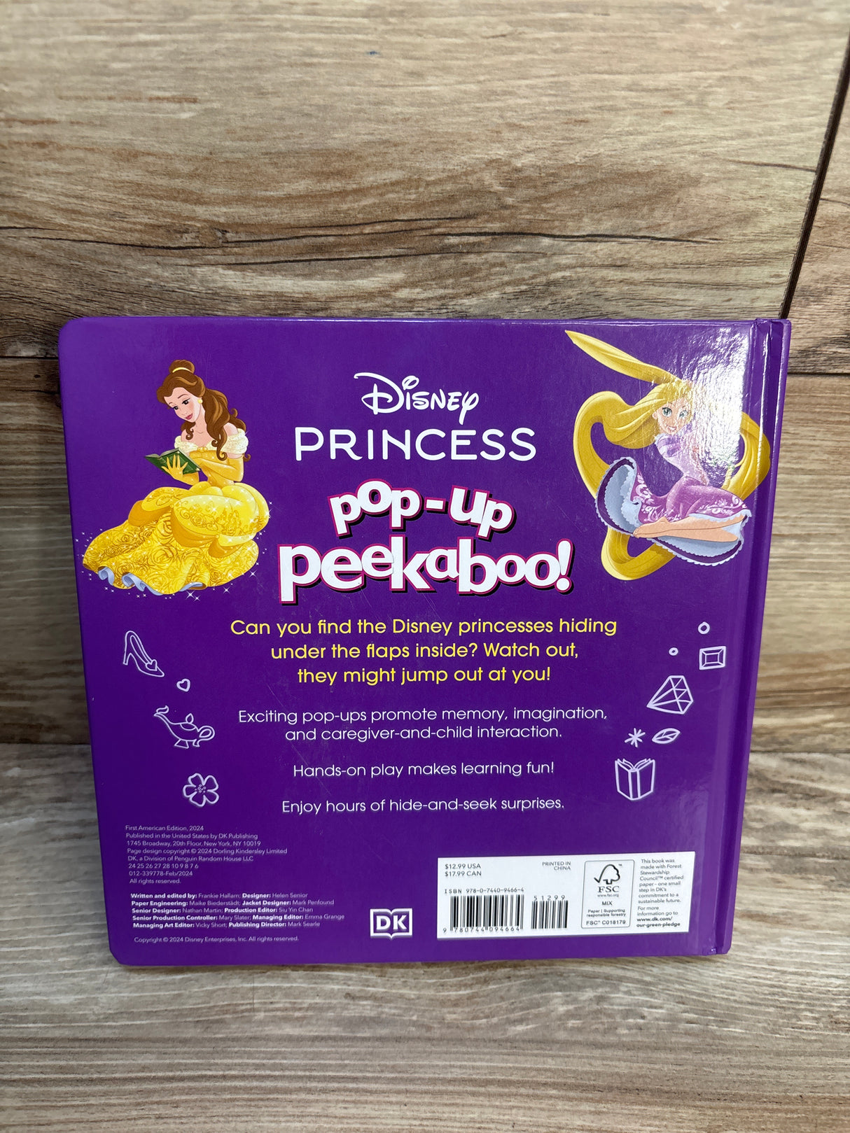 Pop-up Peekaboo! Disney Princess Board Book