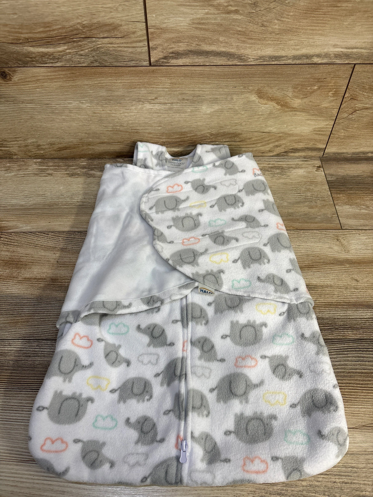 Halo SleepSack Swaddle White sz 0-3m