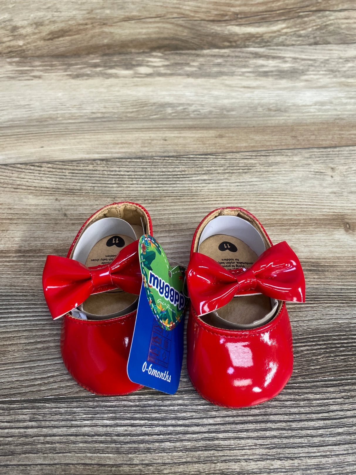 NEW myggpp Bow Flats Red sz 3c