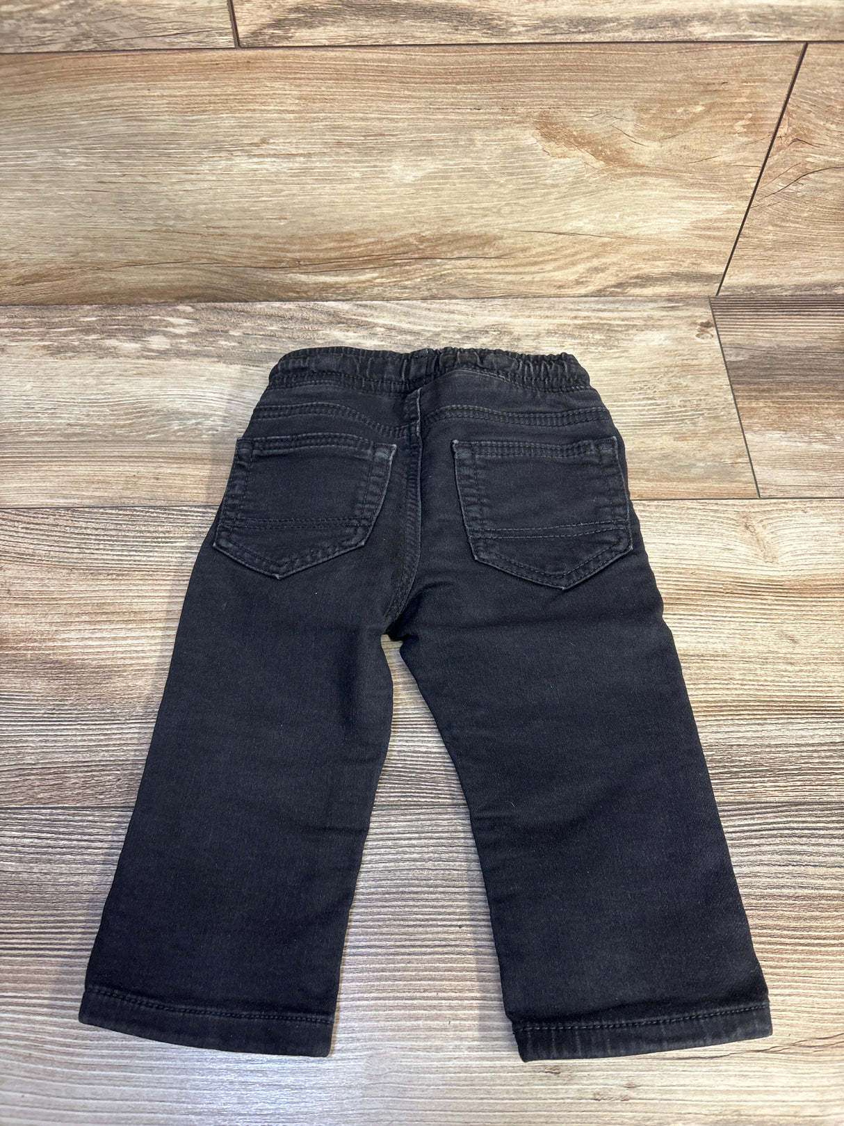 Cat & Jack Drawstring Straight Jeans Black sz 12m