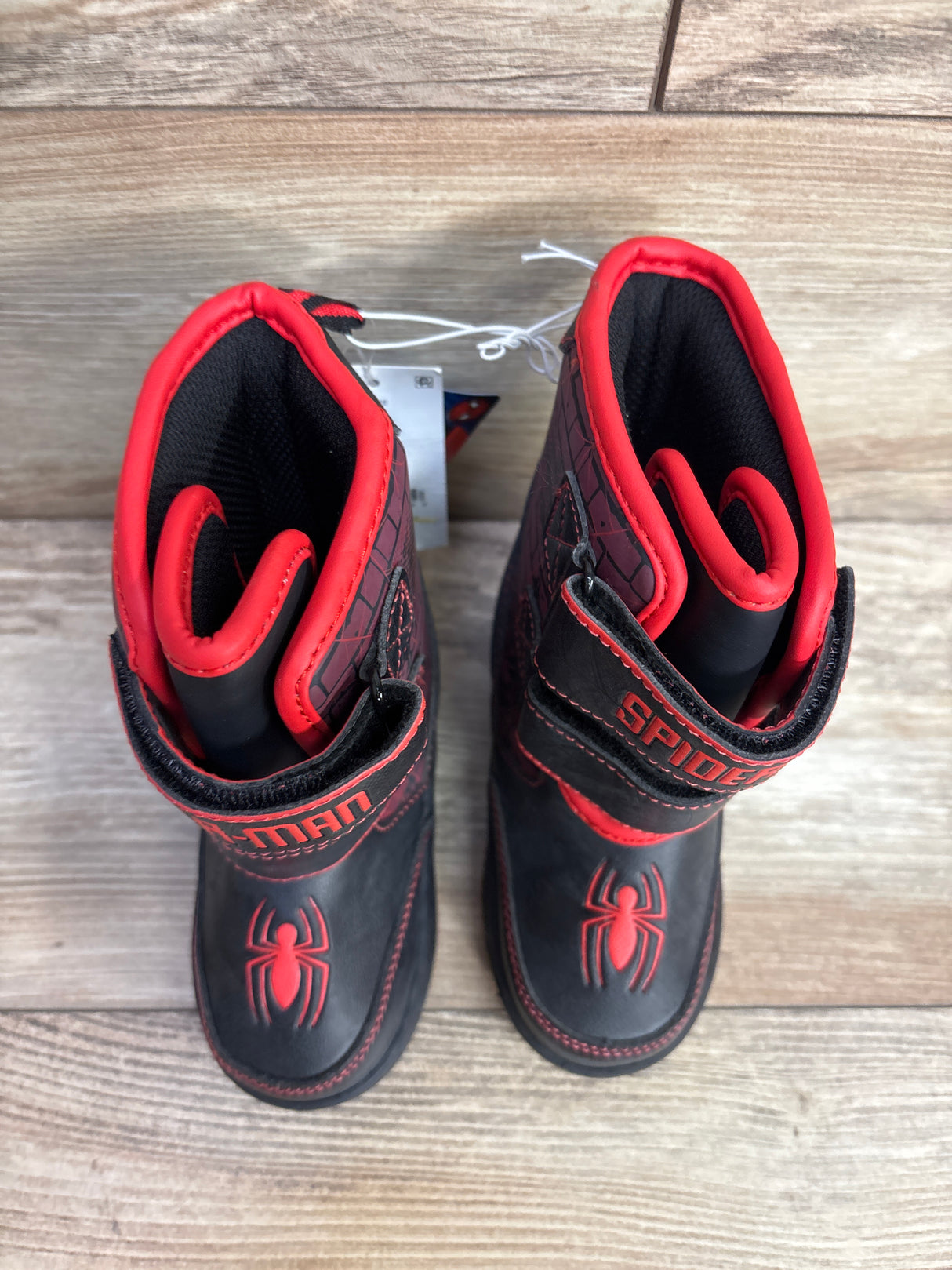NEW Marvel Spider-Man Light-Up Winter Boots Black sz 8c