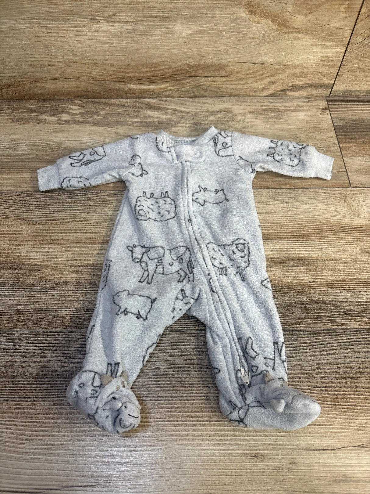 Child Of Mine Blanket Sleeper Grey sz Preemie