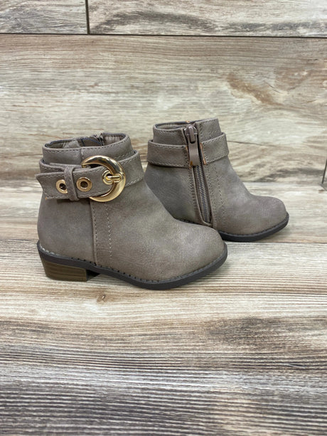 NEW Ositos Buckle Boots Taupe Sz 4c - Me n Mommy To Be
