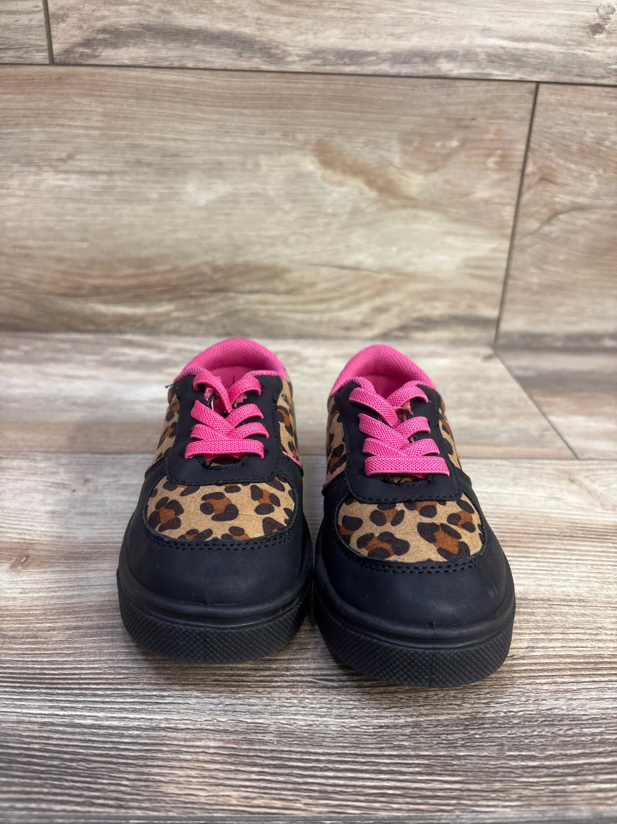 Oomphies Parker Cheetah Print Sneakers Black sz 8c