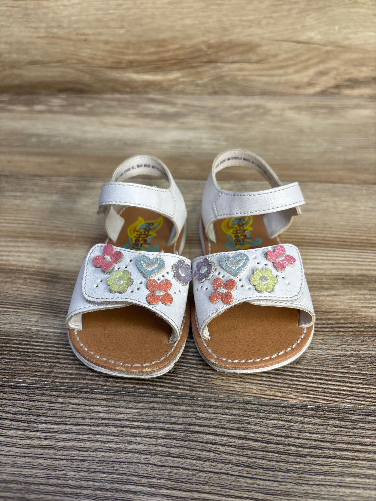 Rachel Shoes Butterfly Sandals White sz 5c