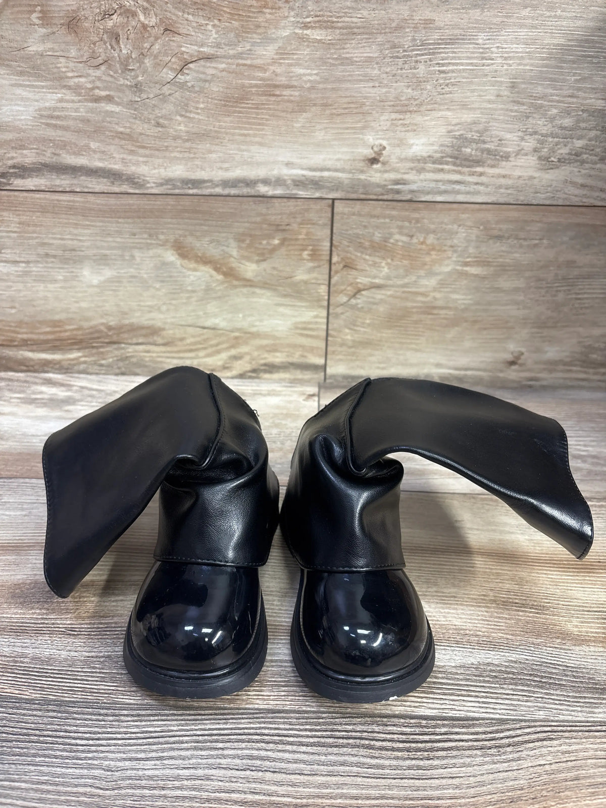 WAVSUF Side Zip Mid-Calf Chunky Boots Black sz 10c