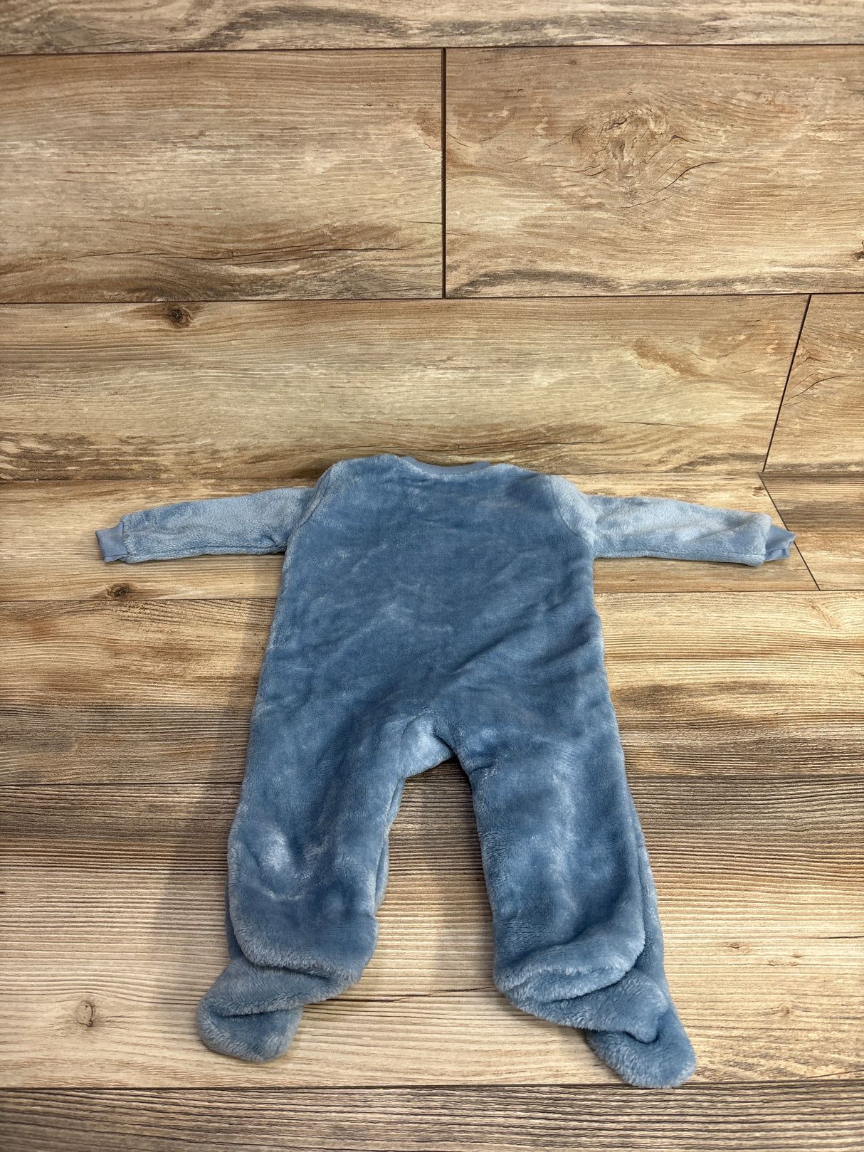 Disney Baby Mickey Mouse Plush Footed Coverall Blue sz 3/6m