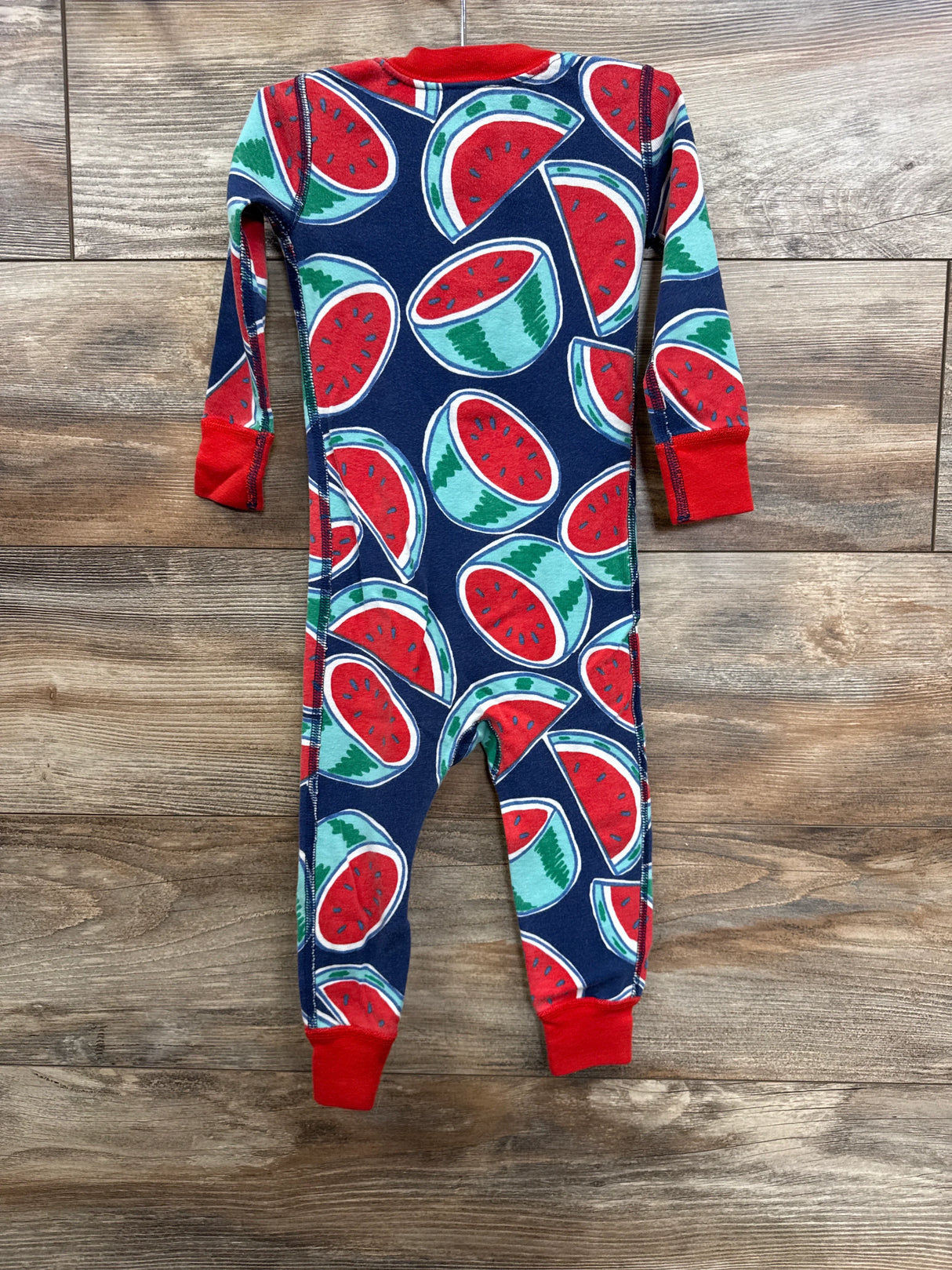 Hanna Andersson Watermelon Sleeper Navy sz 2T