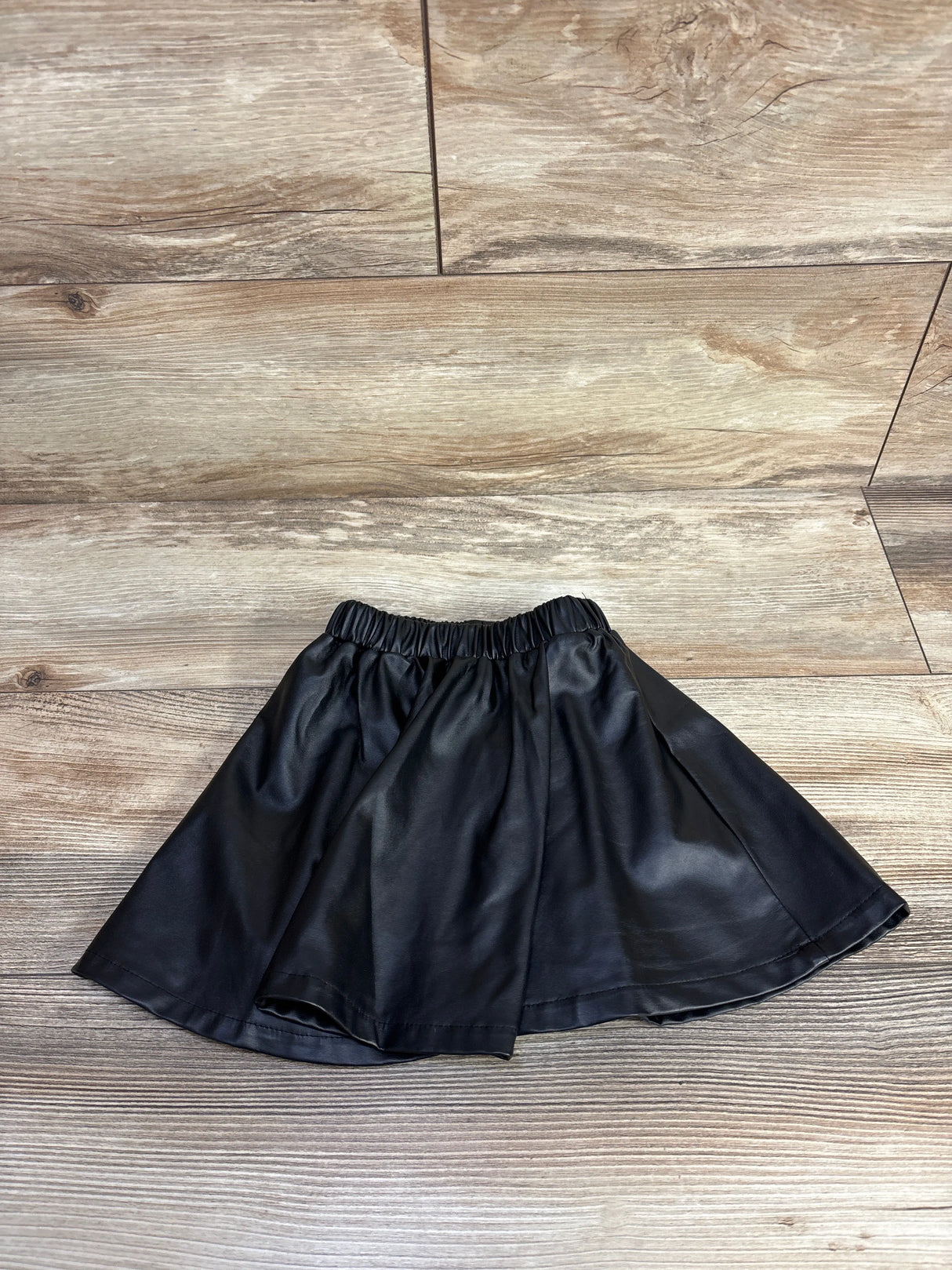 Shein Pleather Skirt Black sz 4T