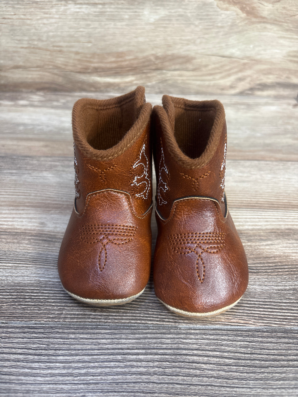 Shein Soft Sole Western Boots Brown sz 2/3c