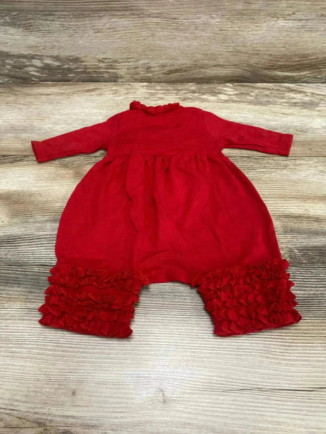 Lemon Loves Layette Ruffle Romper Red sz 0-3m - Me n Mommy To Be