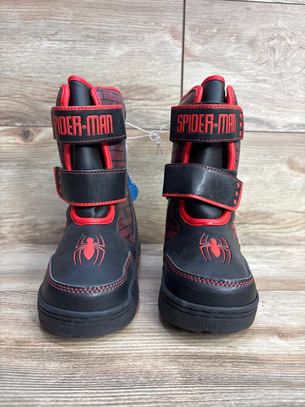 NEW Marvel Spider-Man Light-Up Winter Boots Black sz 1Y