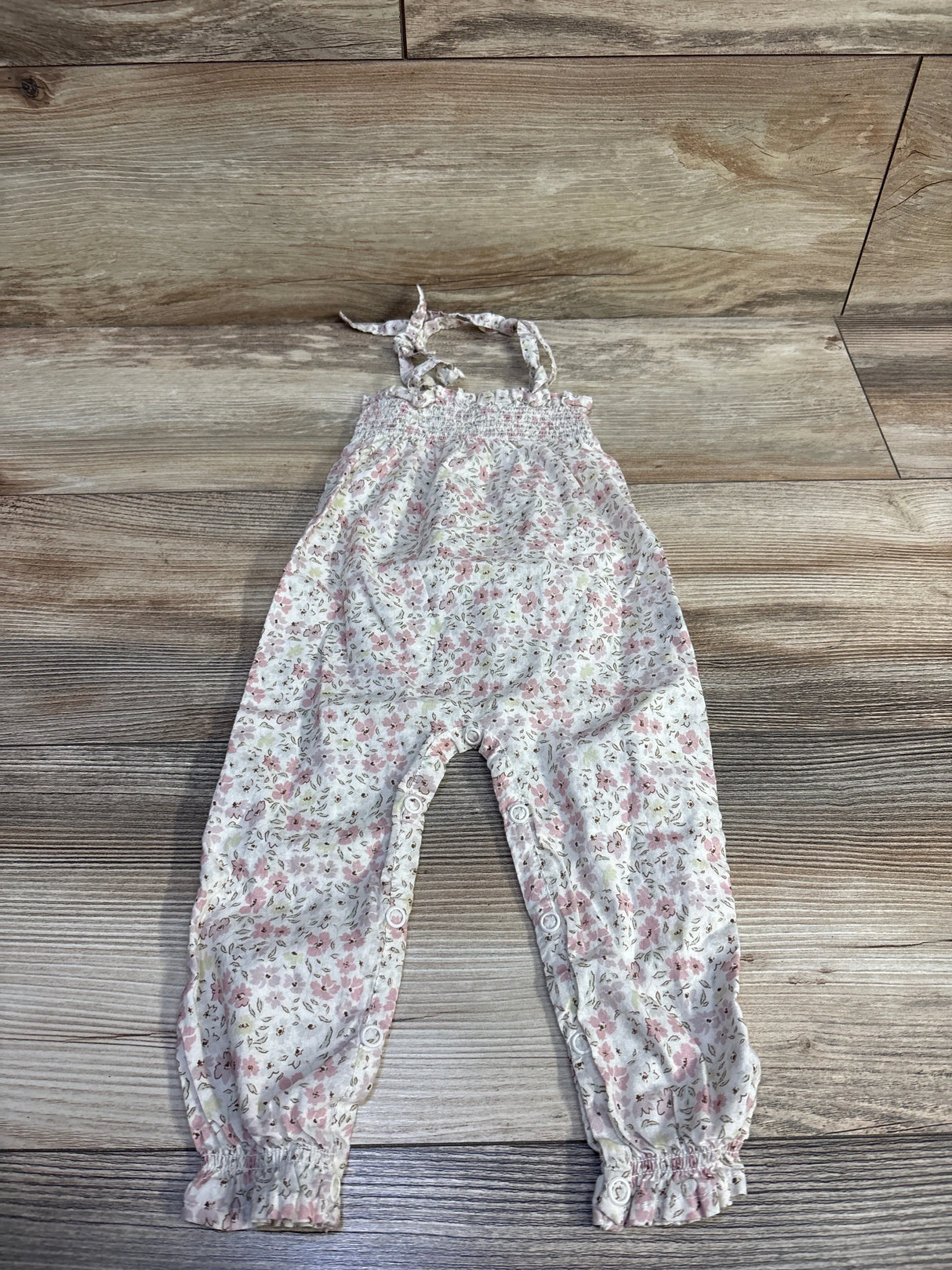 Jamie Kay Floral Jumpsuit Ivory sz 0-3m