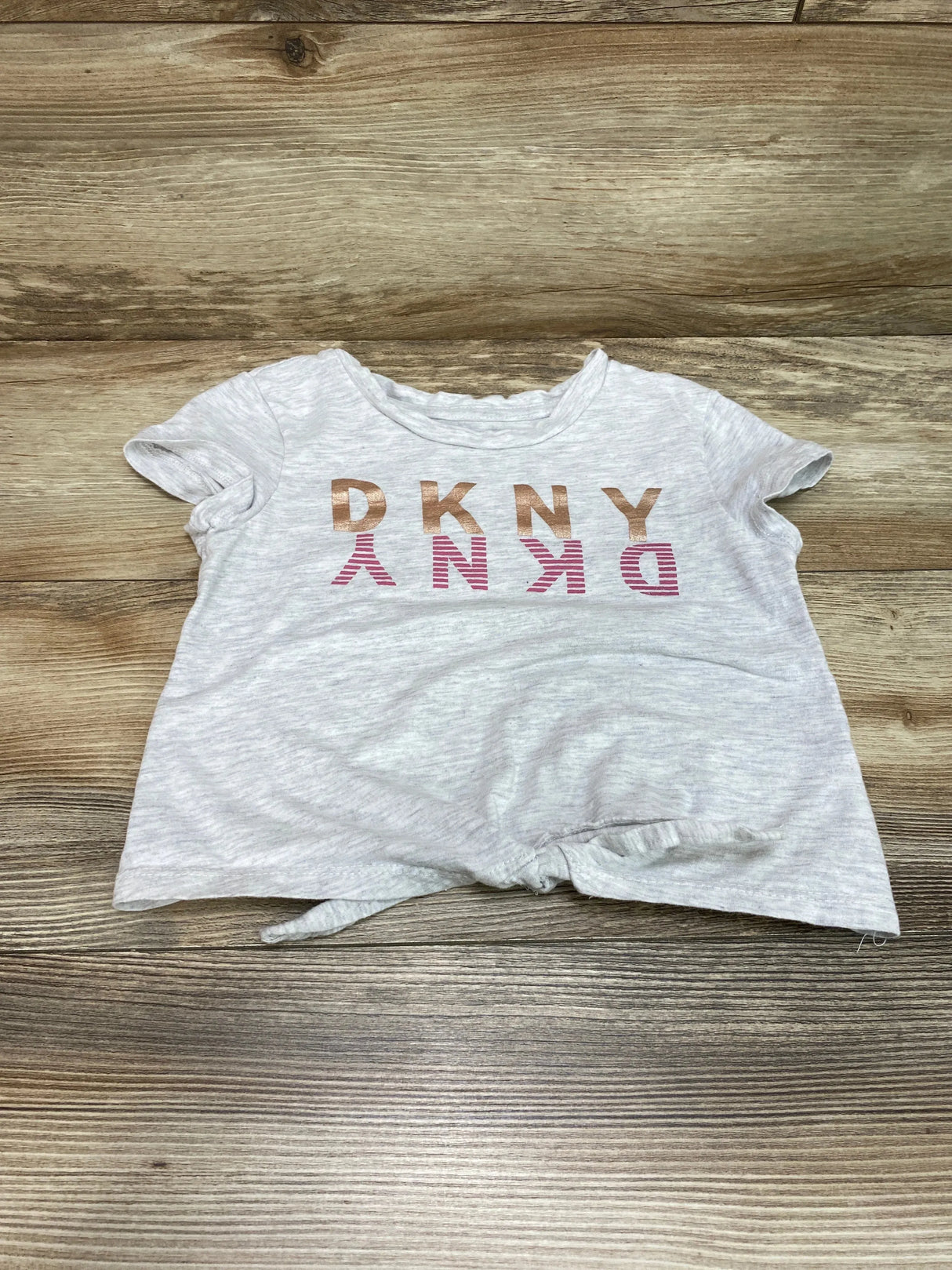 DKNY Logo Shirt Grey sz 4T - Me n Mommy To Be