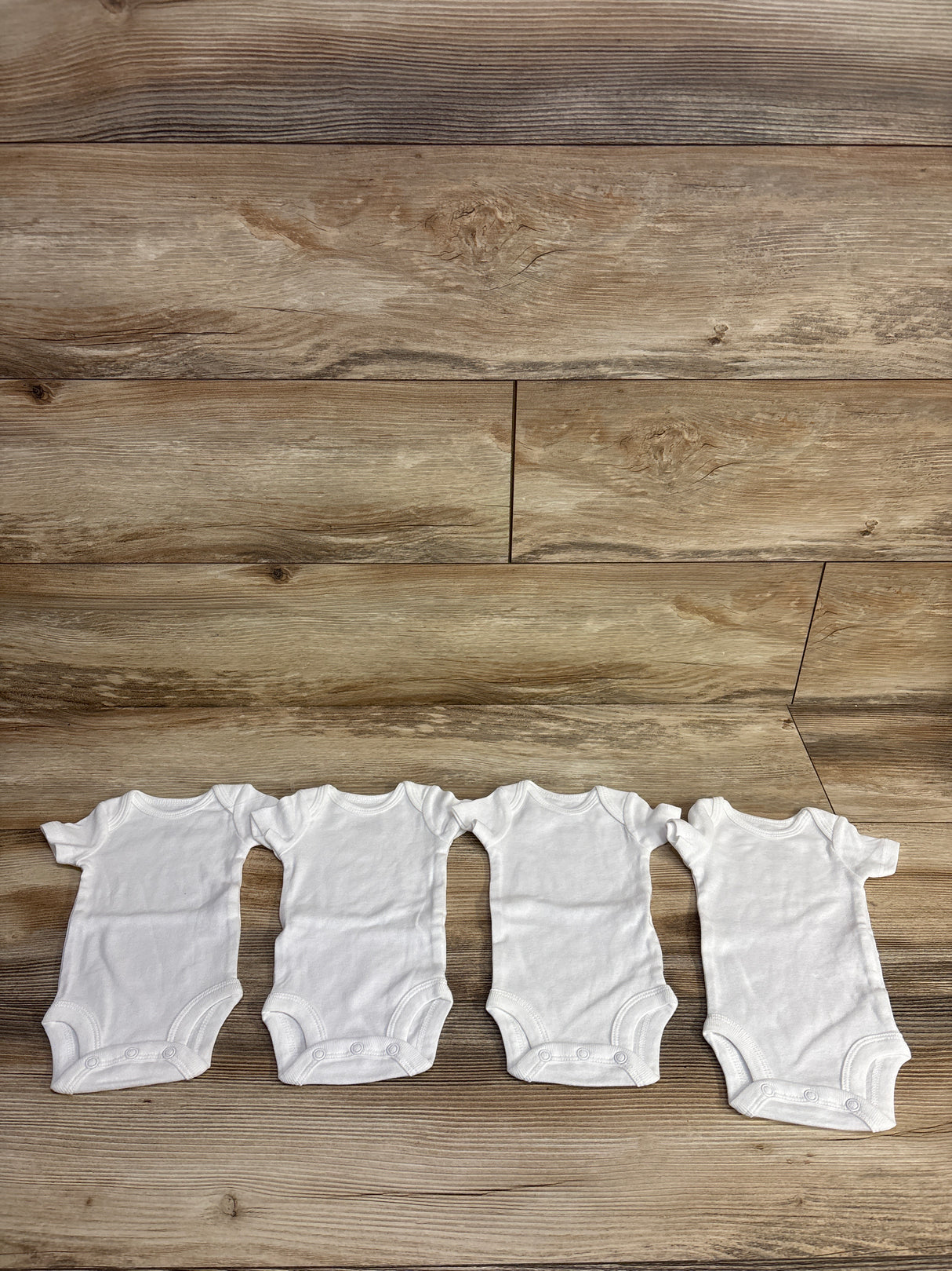 Just One You 4pk Bodysuit Set White sz Preemie