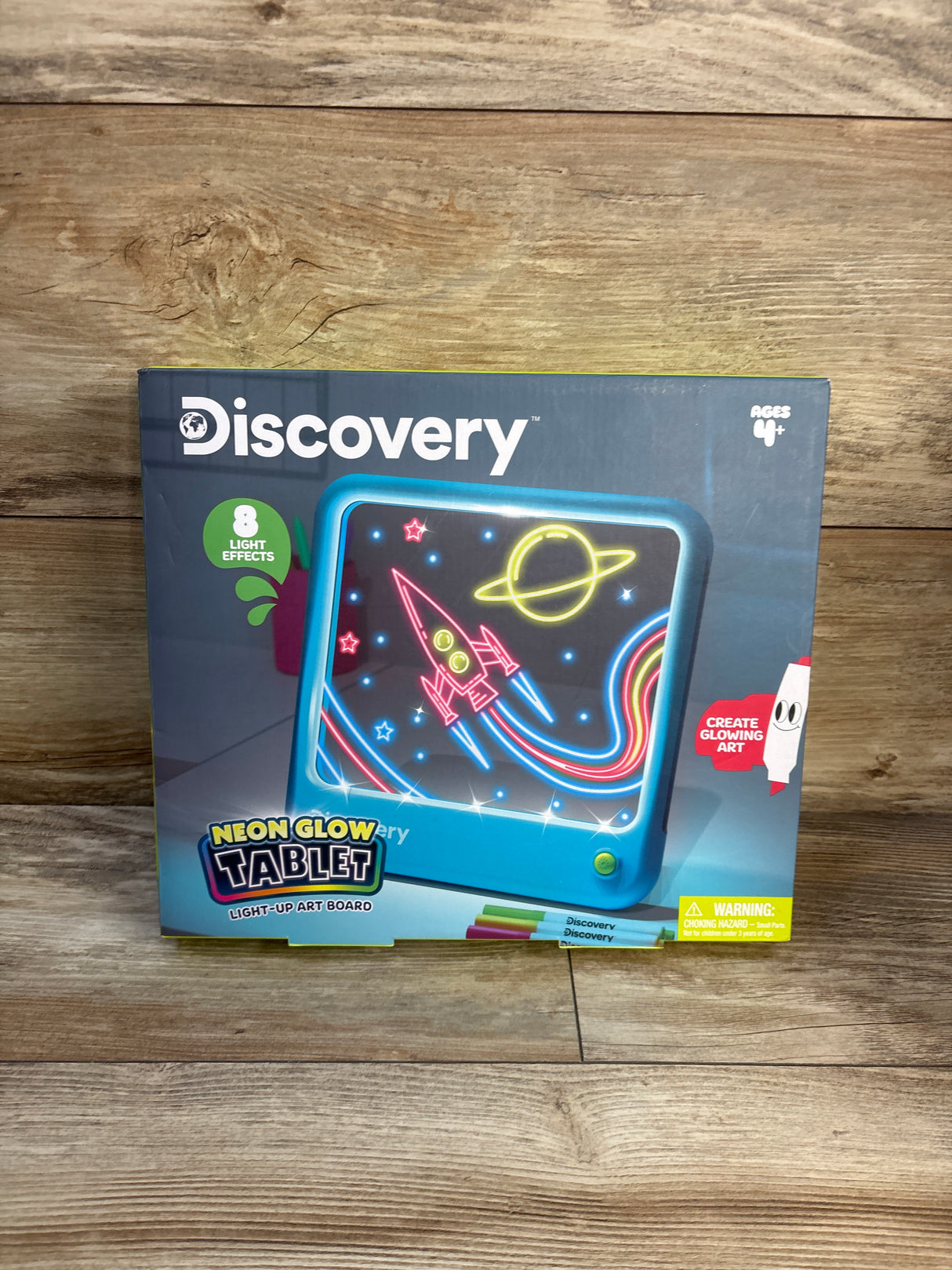 NEW Discovery Neon Glow Tablet Drawing Board with 3 Markers
