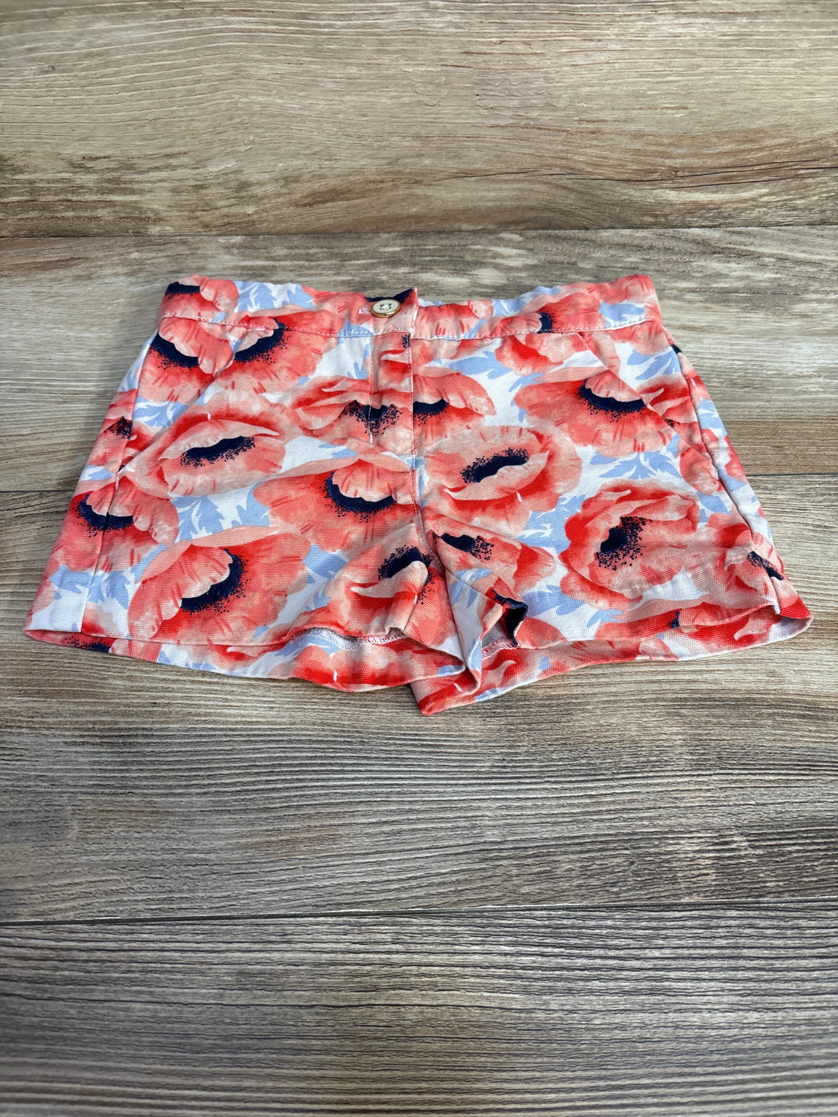 Janie and Jack Poppy Print Shorts Pink sz 3T - Me n Mommy To Be