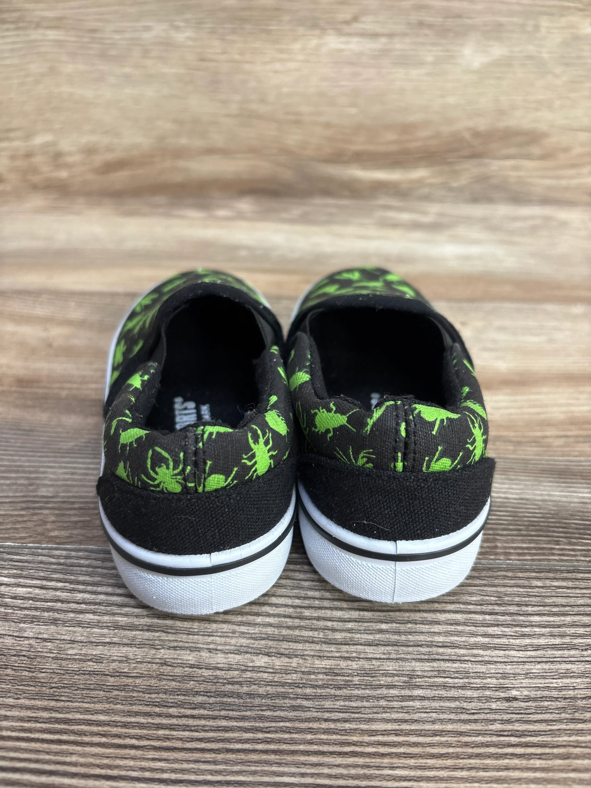 US Sports Glow in the Dark Canvas Sneakers Black sz 9c