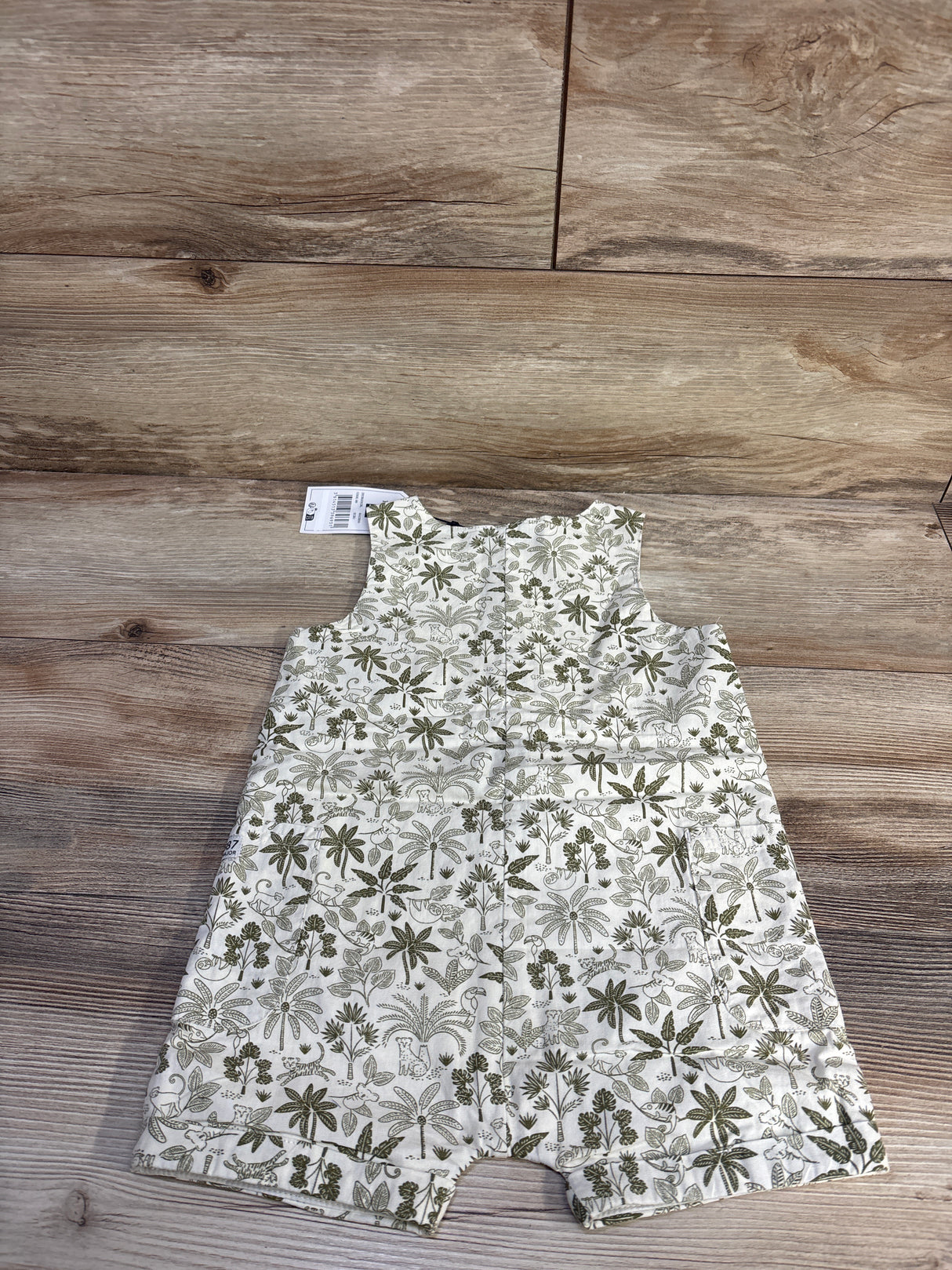 NEW Sergent Major Tropical Animal Shortie Romper Ivory sz 24m