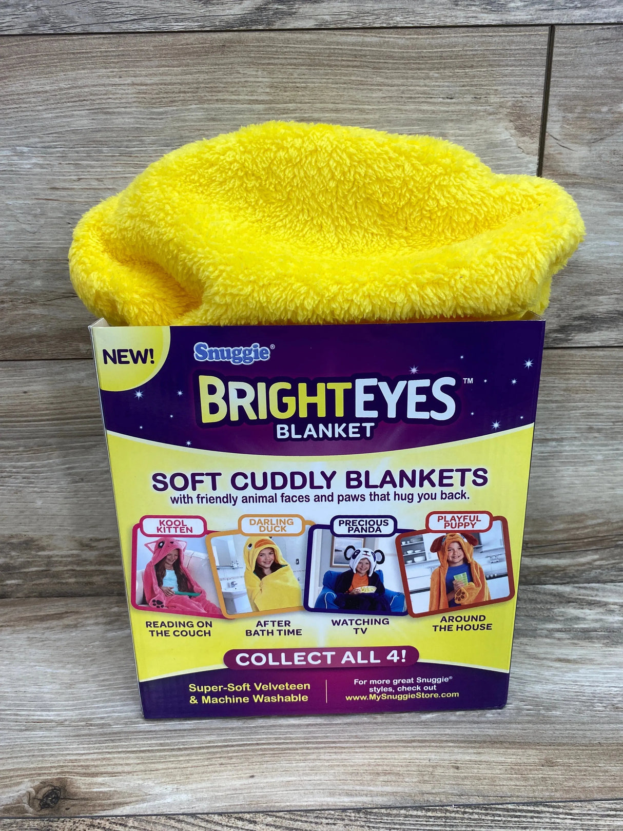 NEW Snuggie BrightEyes Darling Duck Blanket Yellow - Me n Mommy To Be