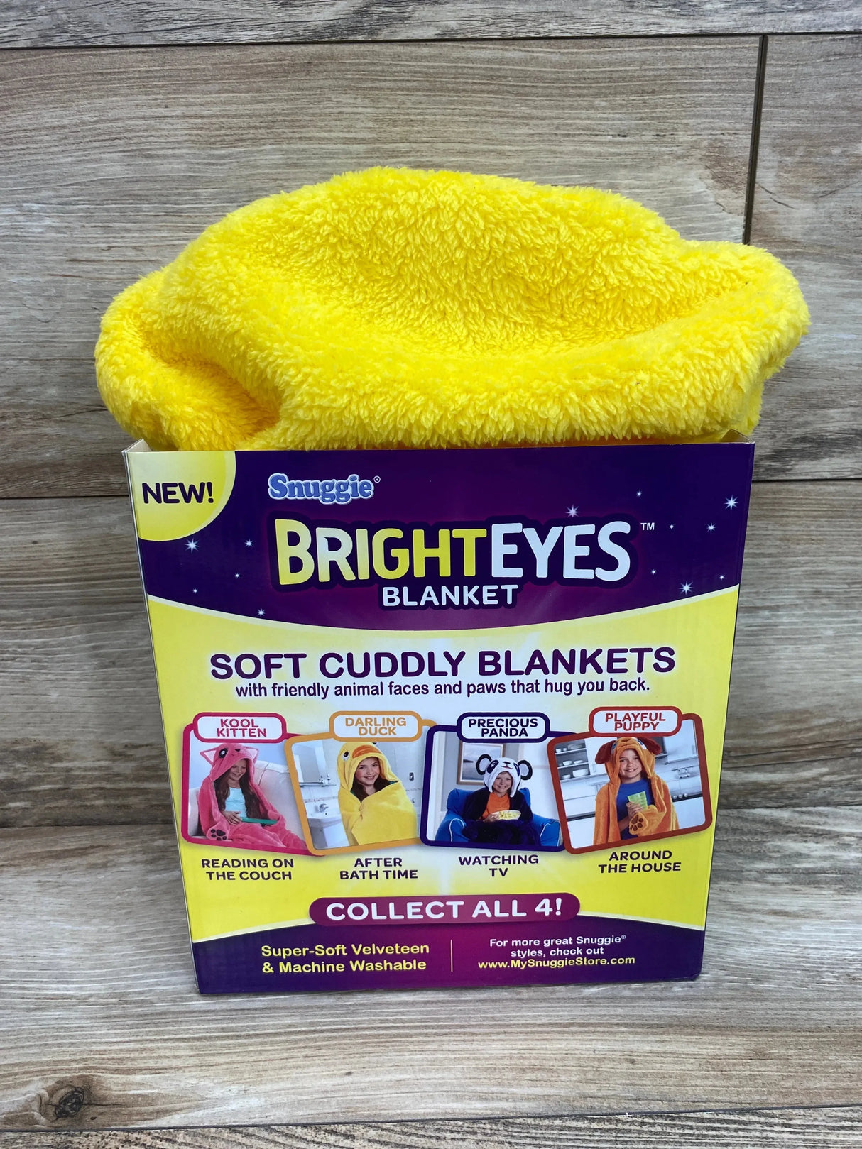 NEW Snuggie BrightEyes Darling Duck Blanket Yellow - Me n Mommy To Be