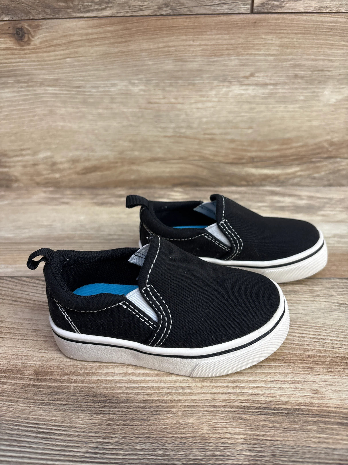 Wonder Nation Canvas Slip-On Black sz 5c