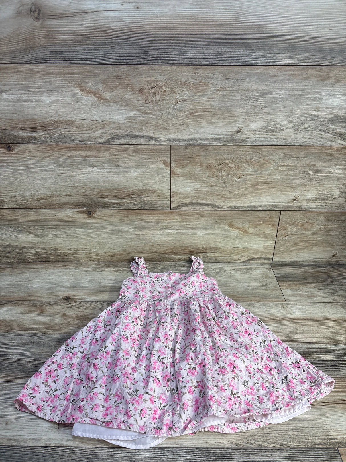 Btween Floral Sleeveless Eyelet Dress Pink sz 5T