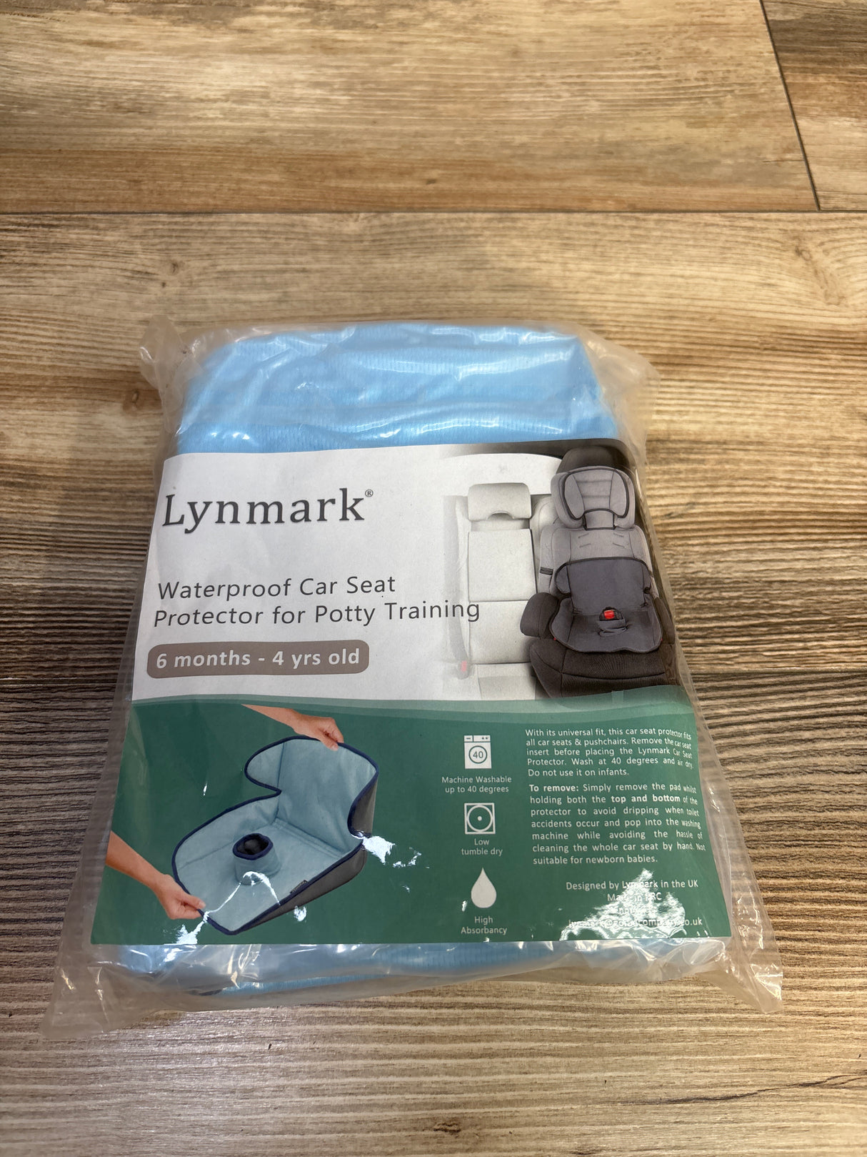 NEW Lynmark Potty Training Car Seat Protector Cover in Blue