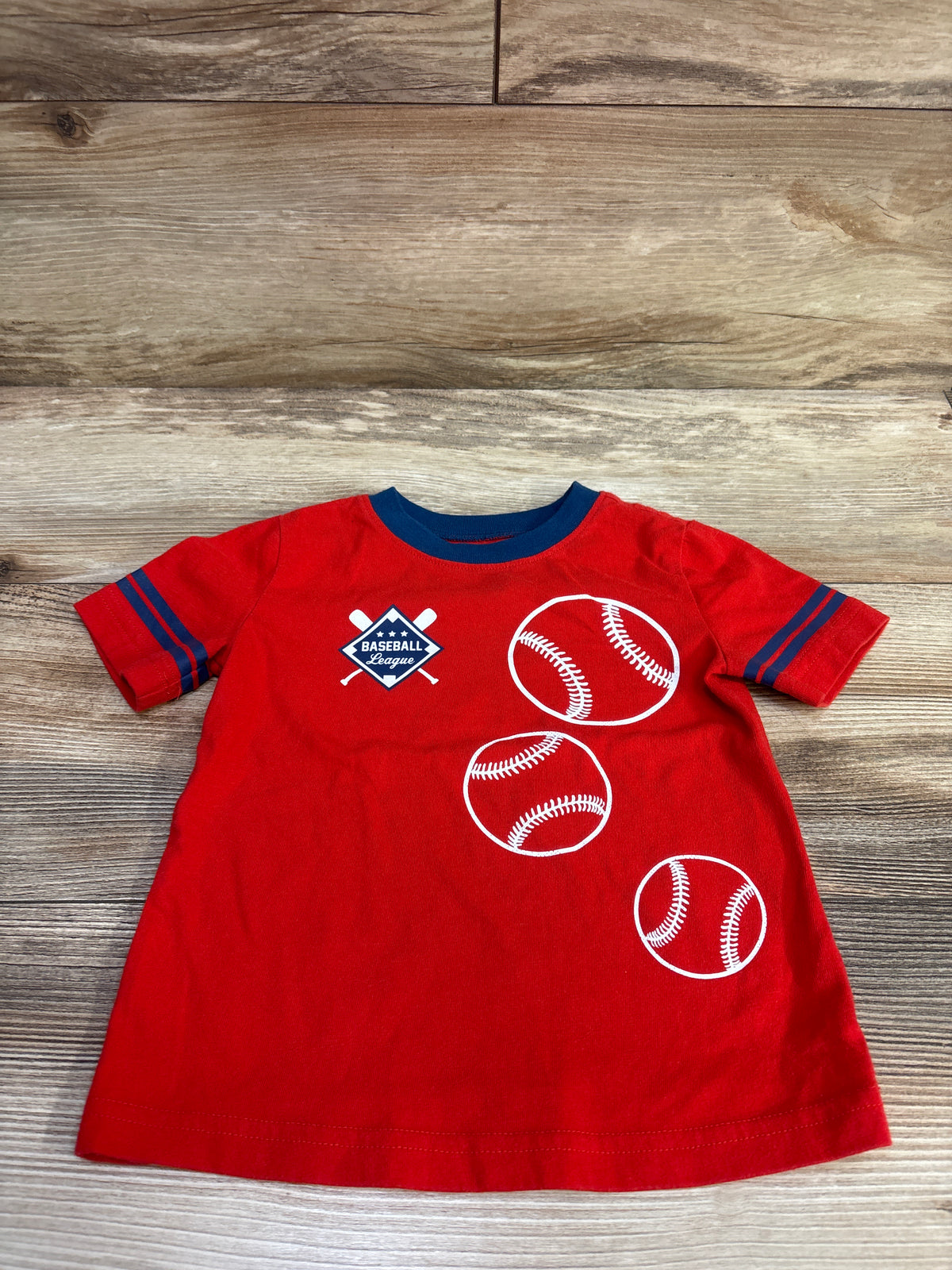 Jumping Beans Baseball Shirt Red sz 18m