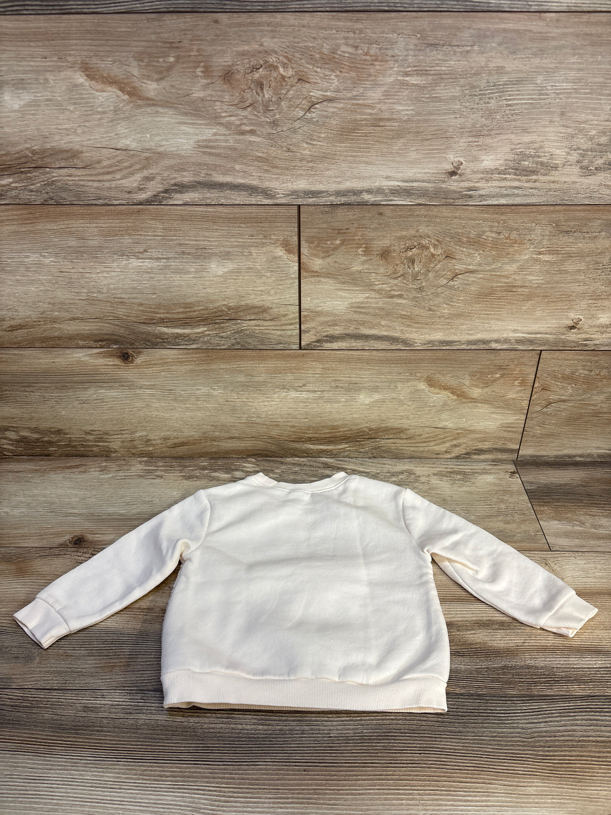 Old Navy Sherpa Lined Bunny Sweatshirt Ivory sz 18-24m