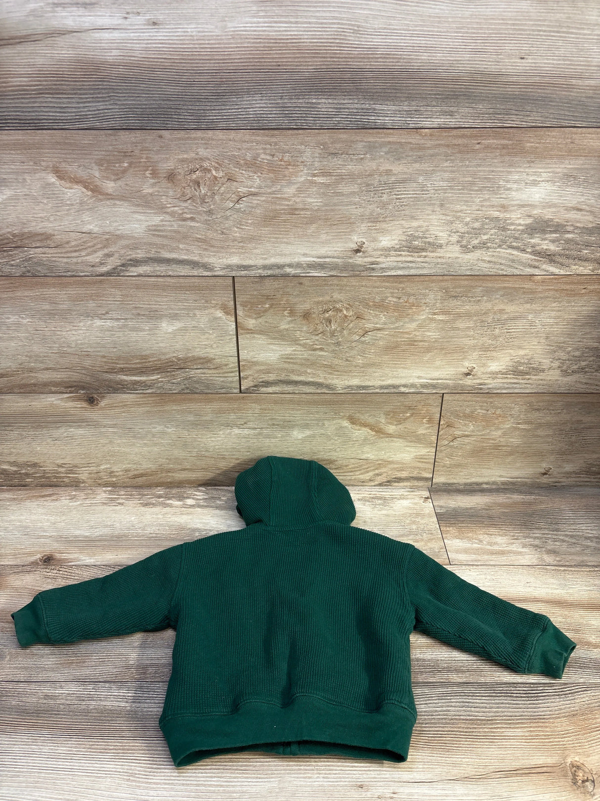 Baby Gap Sherpa-Lined Thermal Zip Hooded Jacket Green sz 18-24m