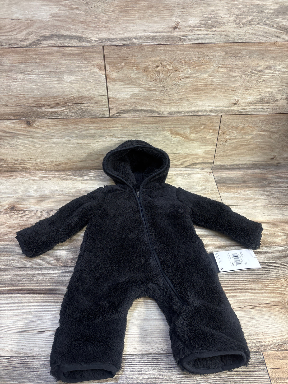 NEW Nike Sherpa Hooded Coverall Black sz 3m