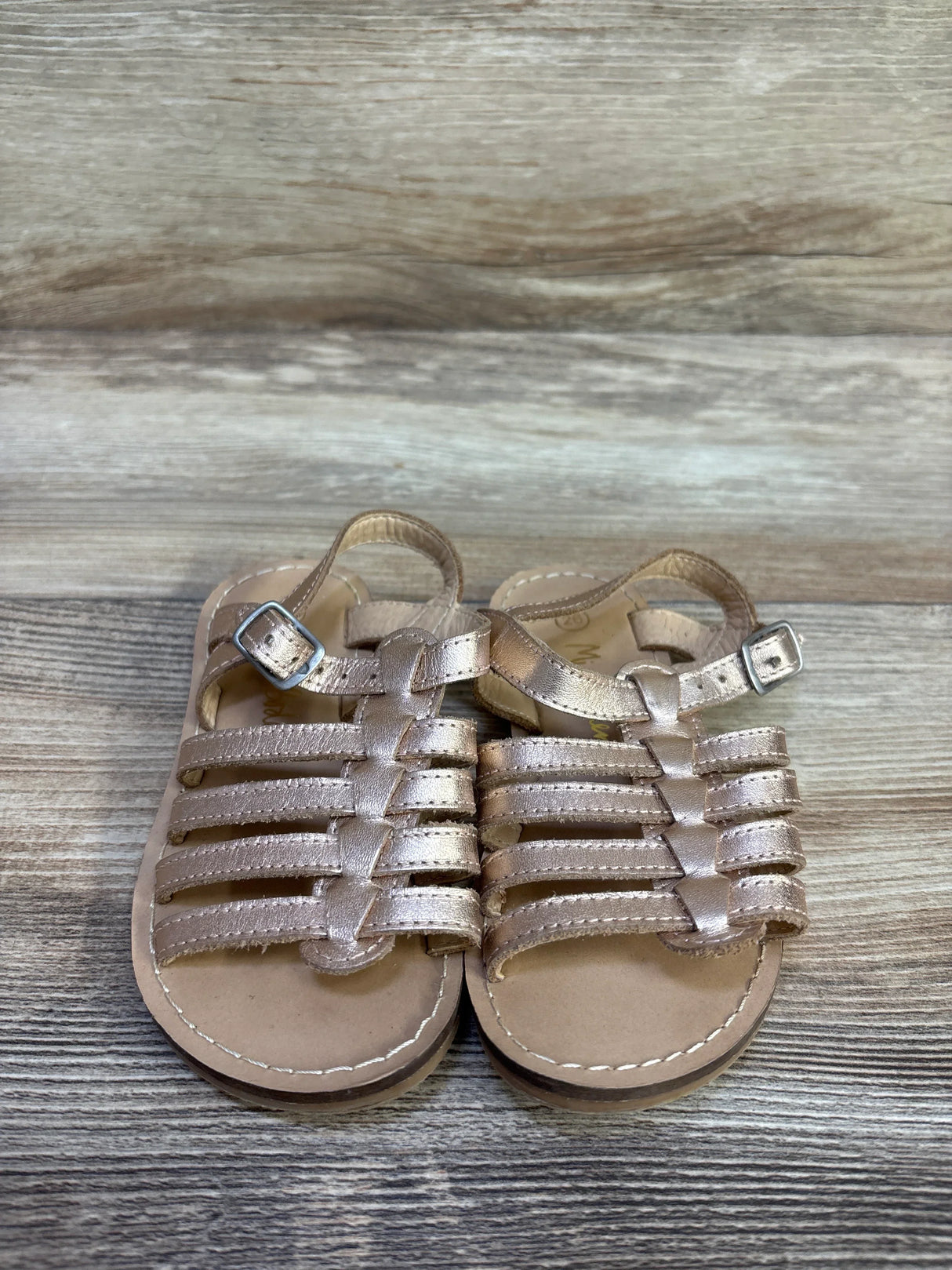 Mini Boden Gladiator Sandals Gold sz 9c
