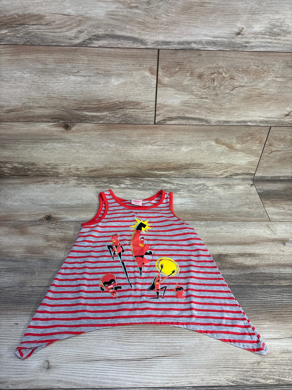 Disney Pixar Incredibles 2 Flare Tank Top Grey sz 3T