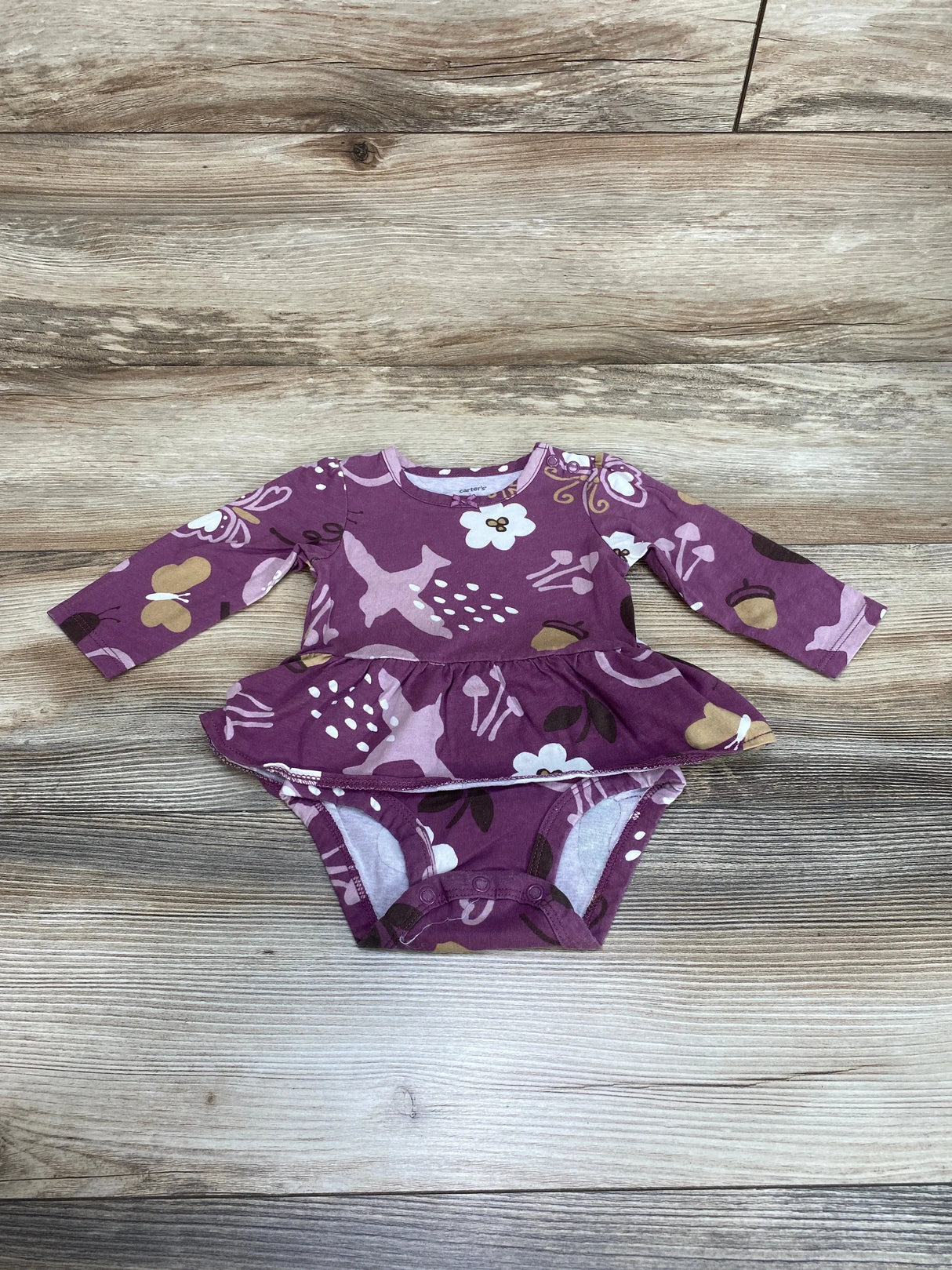 Carter's Skirted Bodysuit Purple sz 6m - Me n Mommy To Be
