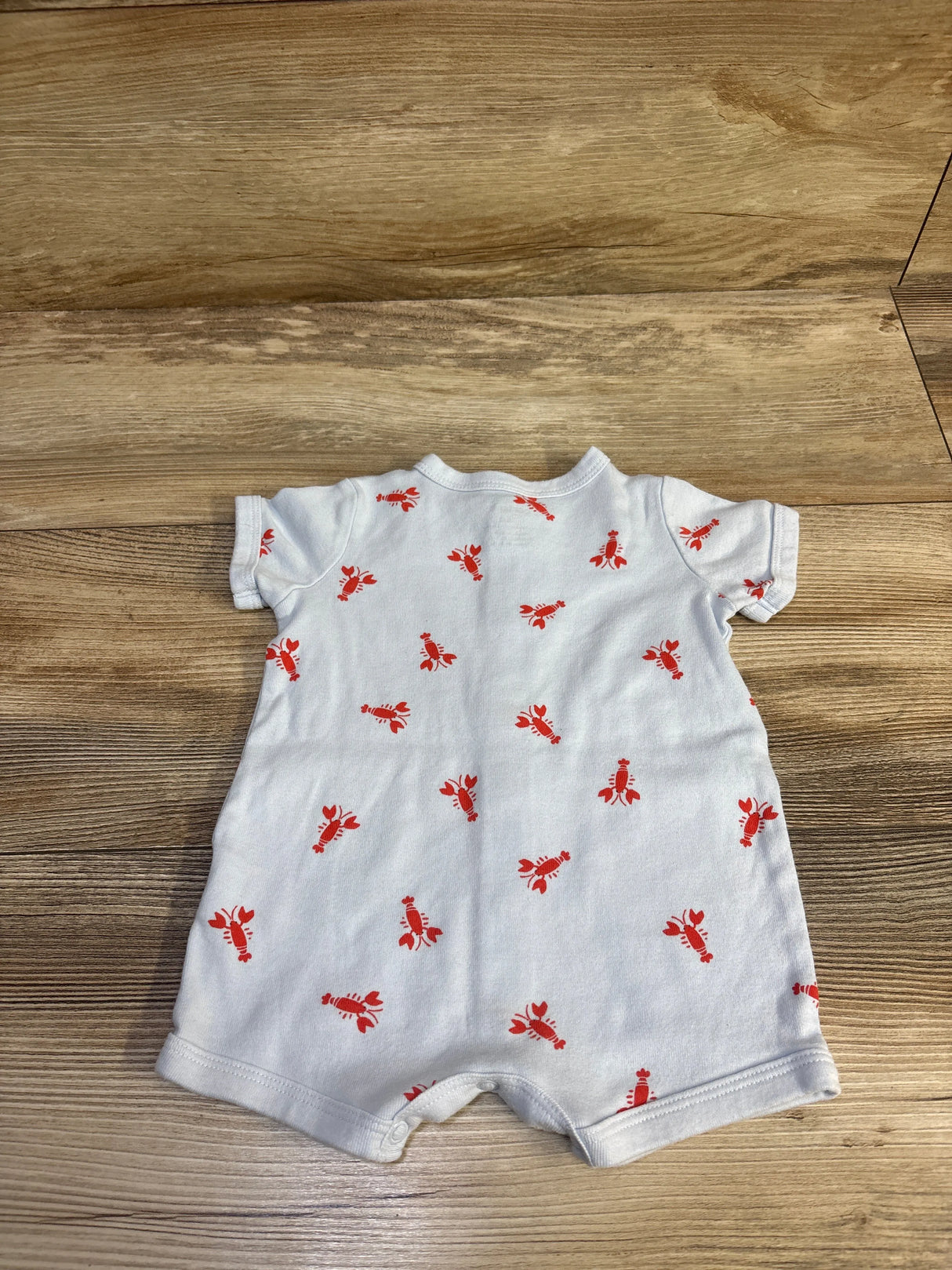 Carter's Button Front Shortie Romper Blue sz 3m