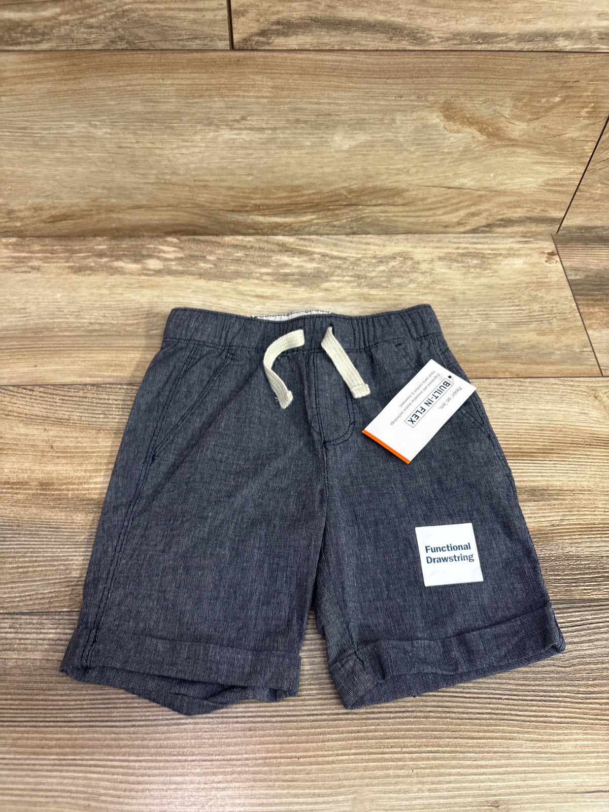 NEW Old Navy Chambray Drawstring Shorts Blue sz 3T