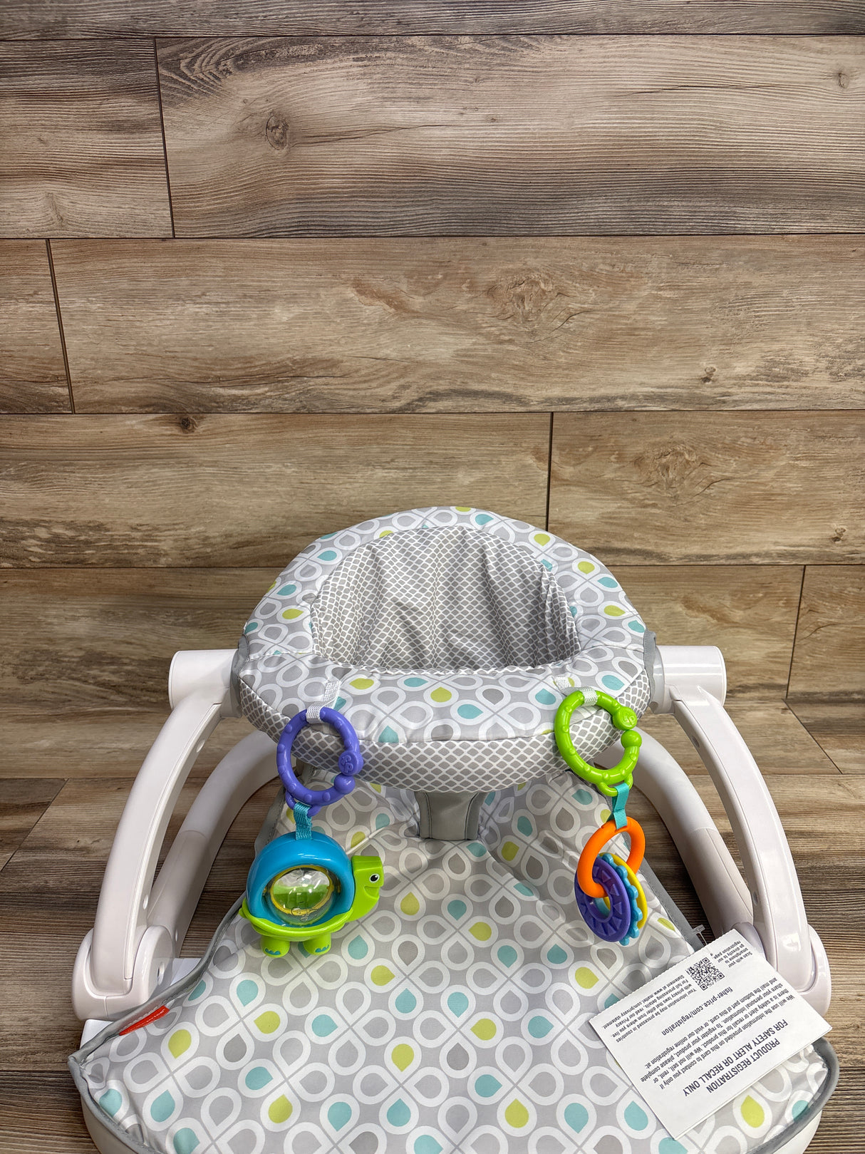 NEW Fisher Price Sit-Me-Up Floor Seat in Grey